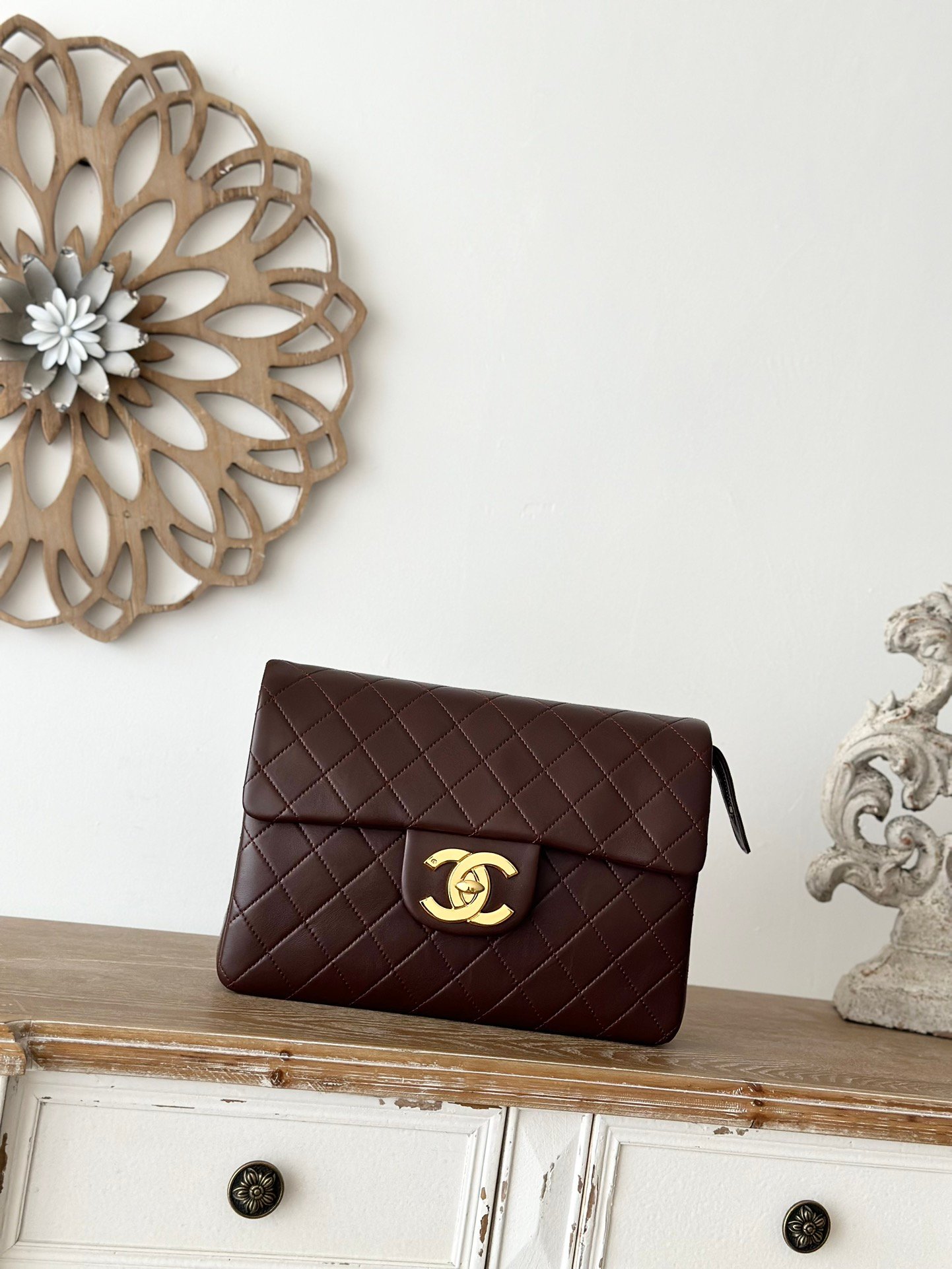 CHANEL Retro quilted single-layer flap leather handbag L100902 - Image 3