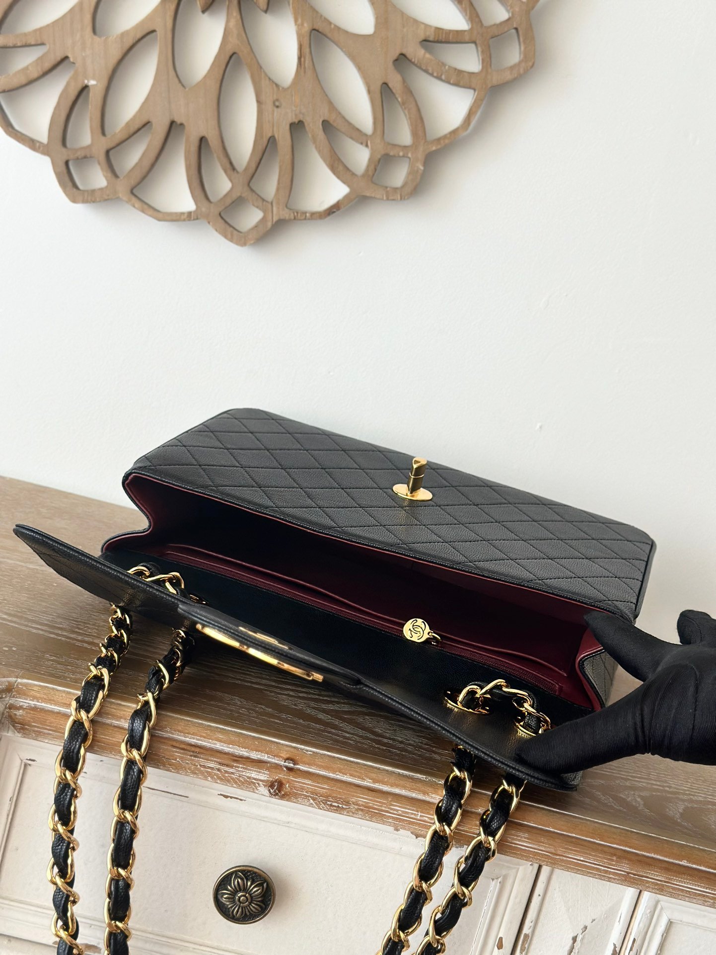CHANEL Retro quilted single-layer flap leather handbag L100902 - Image 10