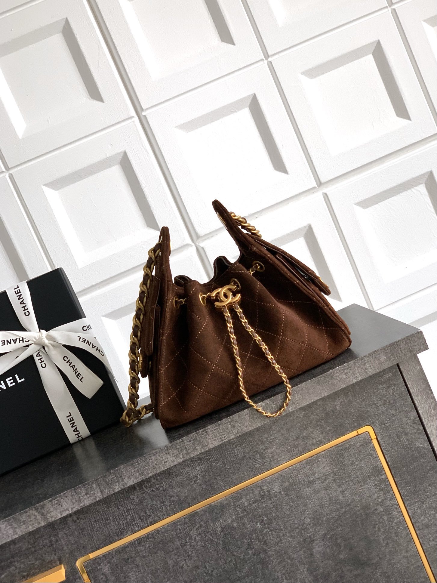 CHANEL Caviar Quilted Small Chanel 25 Handbag L100602 - Image 5