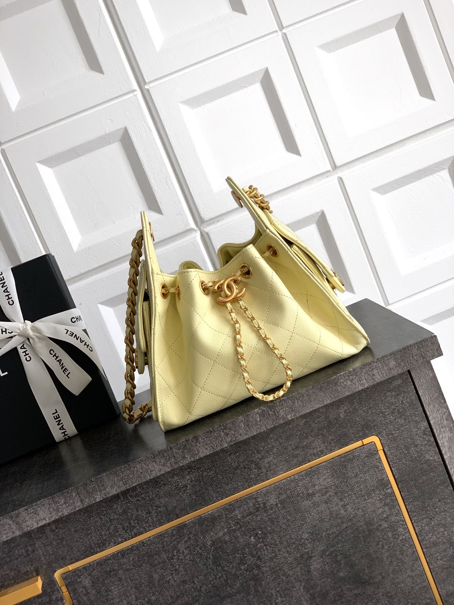 CHANEL Caviar Quilted Small Chanel 25 Handbag L100602 - Image 7