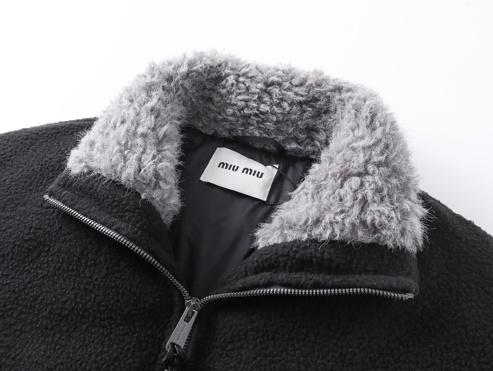 MIUMIU woolen sweater-style down jacket 100904 - Image 5