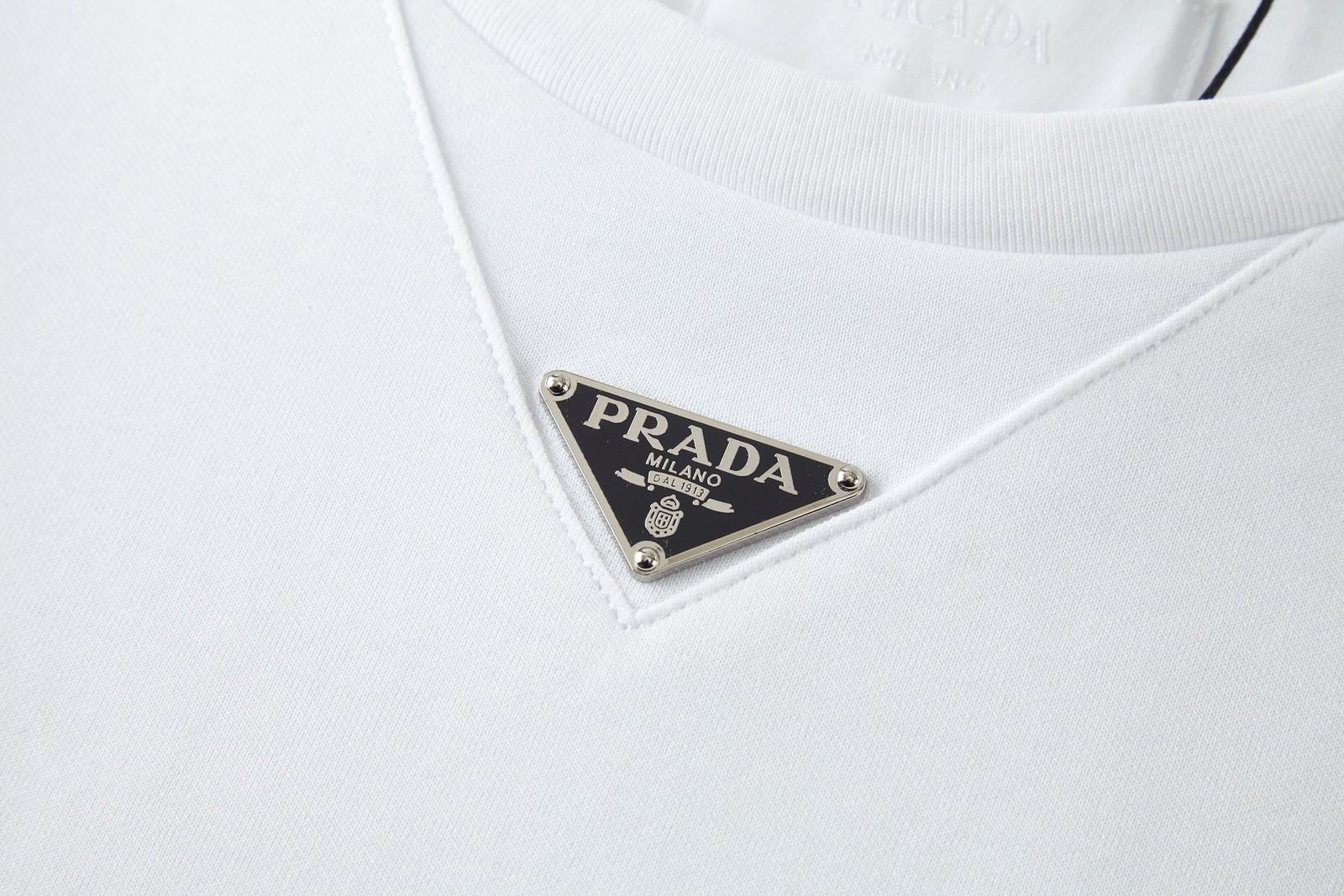 Prada White Terry T-shirt 101101 - Image 4