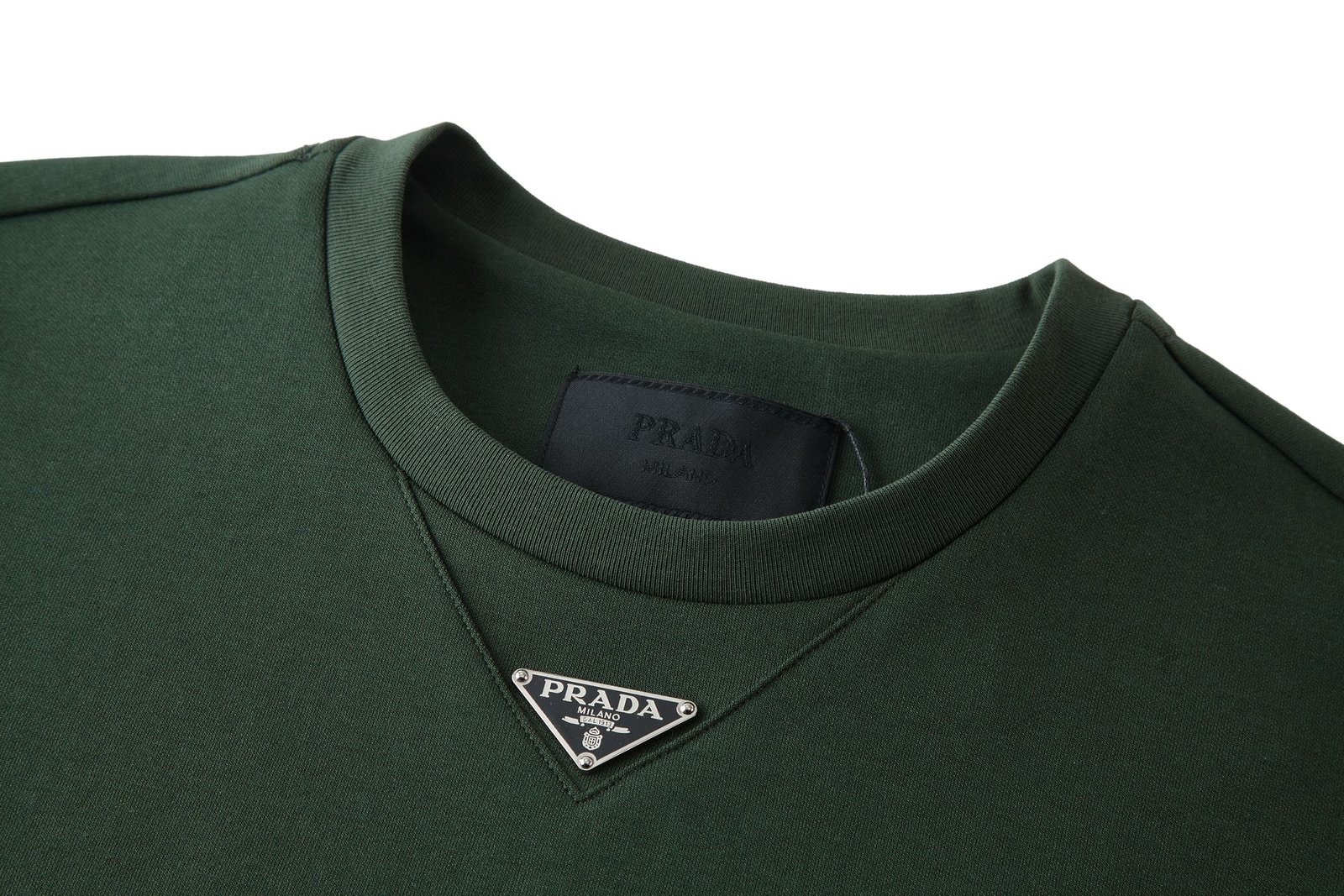 Prada White Terry T-shirt 101101 - Image 7