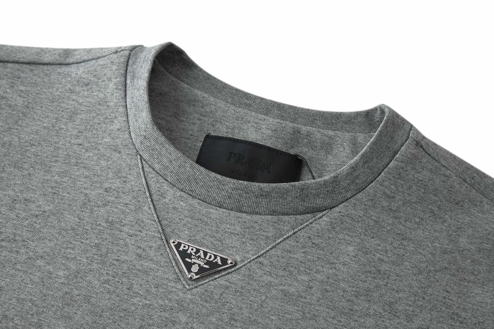 Prada White Terry T-shirt 101101 - Image 9