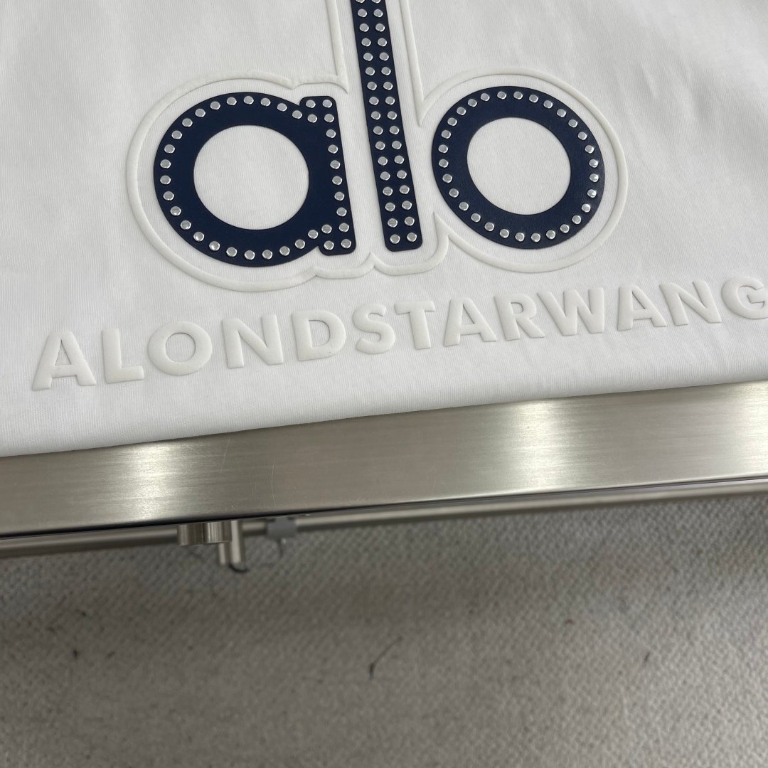 ALO Loose and three-dimensional printed short-sleeved T-shirt 101301 - Image 5