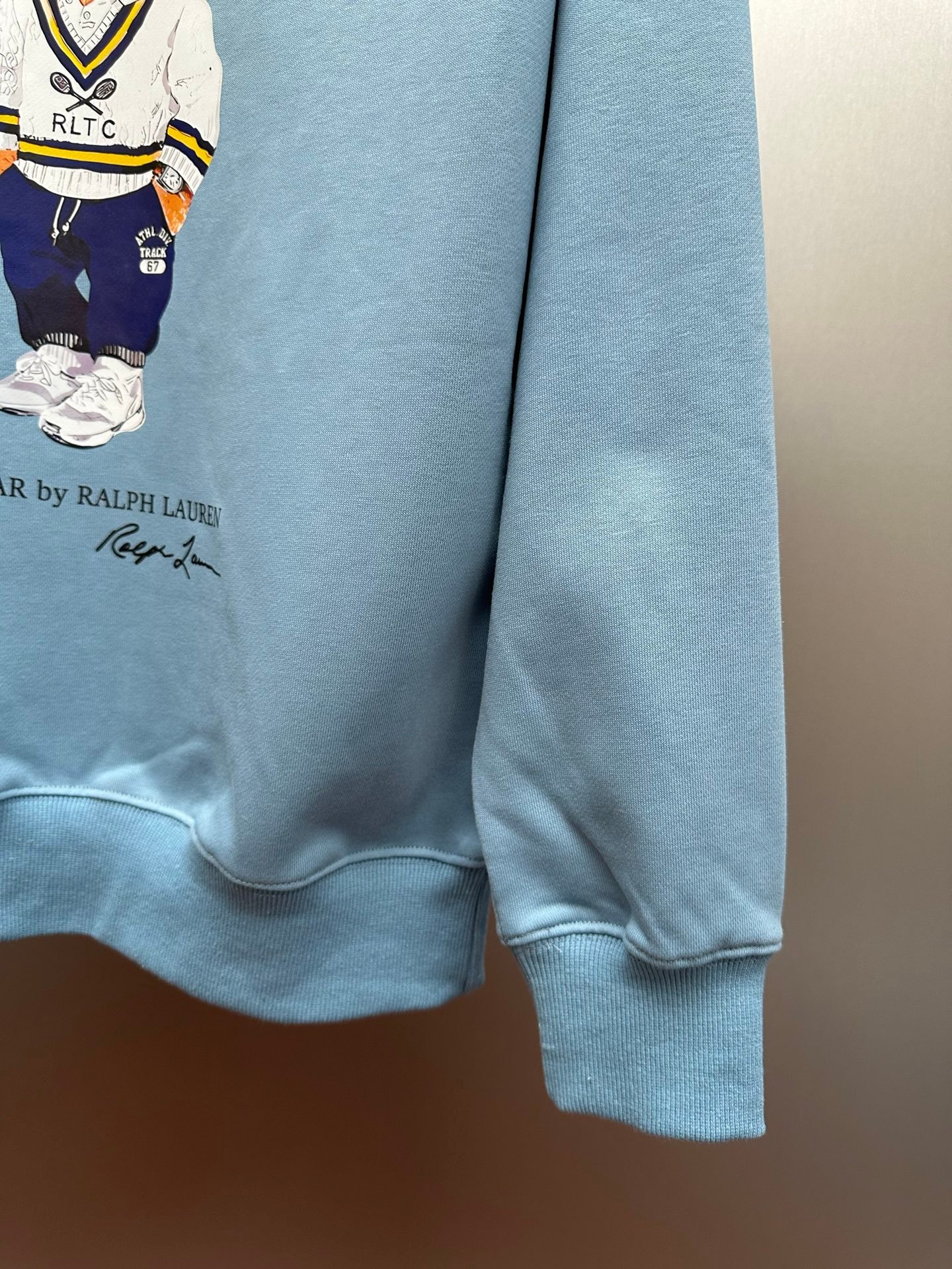 Polo bear letter estampado terry hoodies D101503 - Image 7