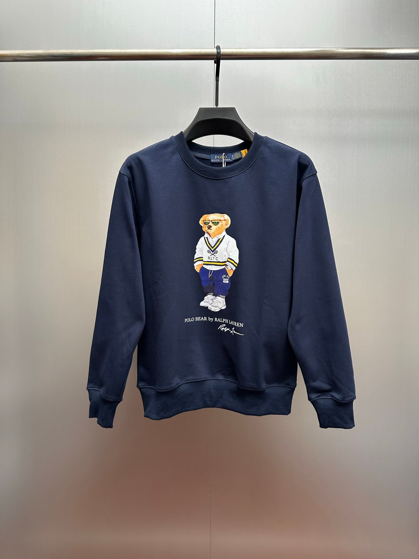 Polo bear letter estampado terry hoodies D101503 - Image 4