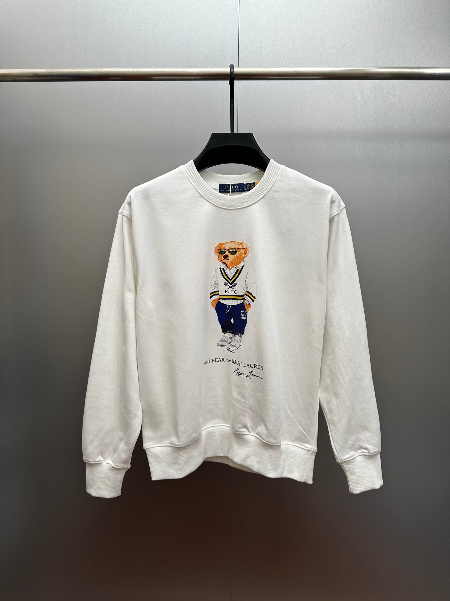 Polo bear letter estampado terry hoodies D101503 - Image 3