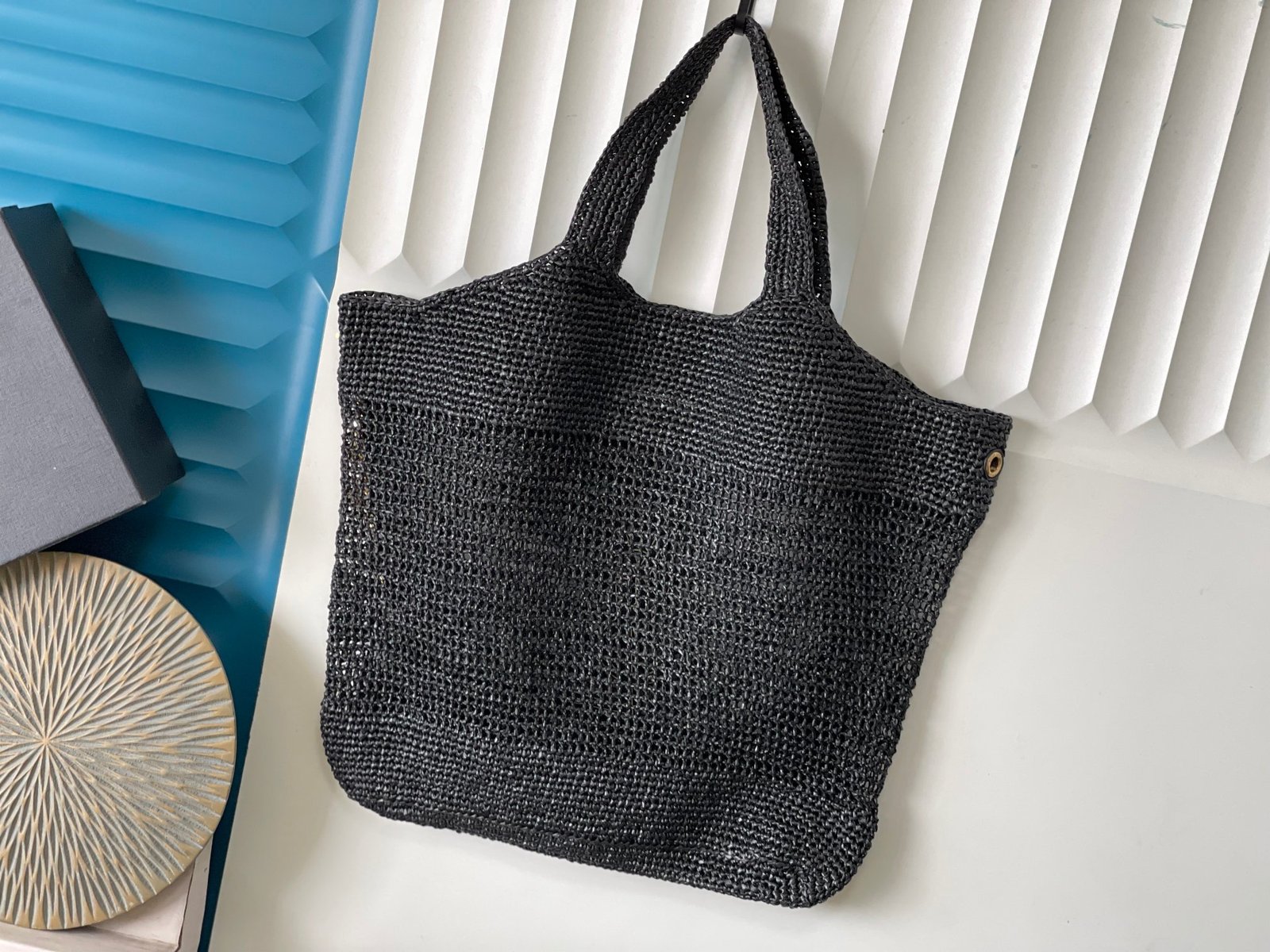 YSL Raffia Straw Bag L101601 - Image 4