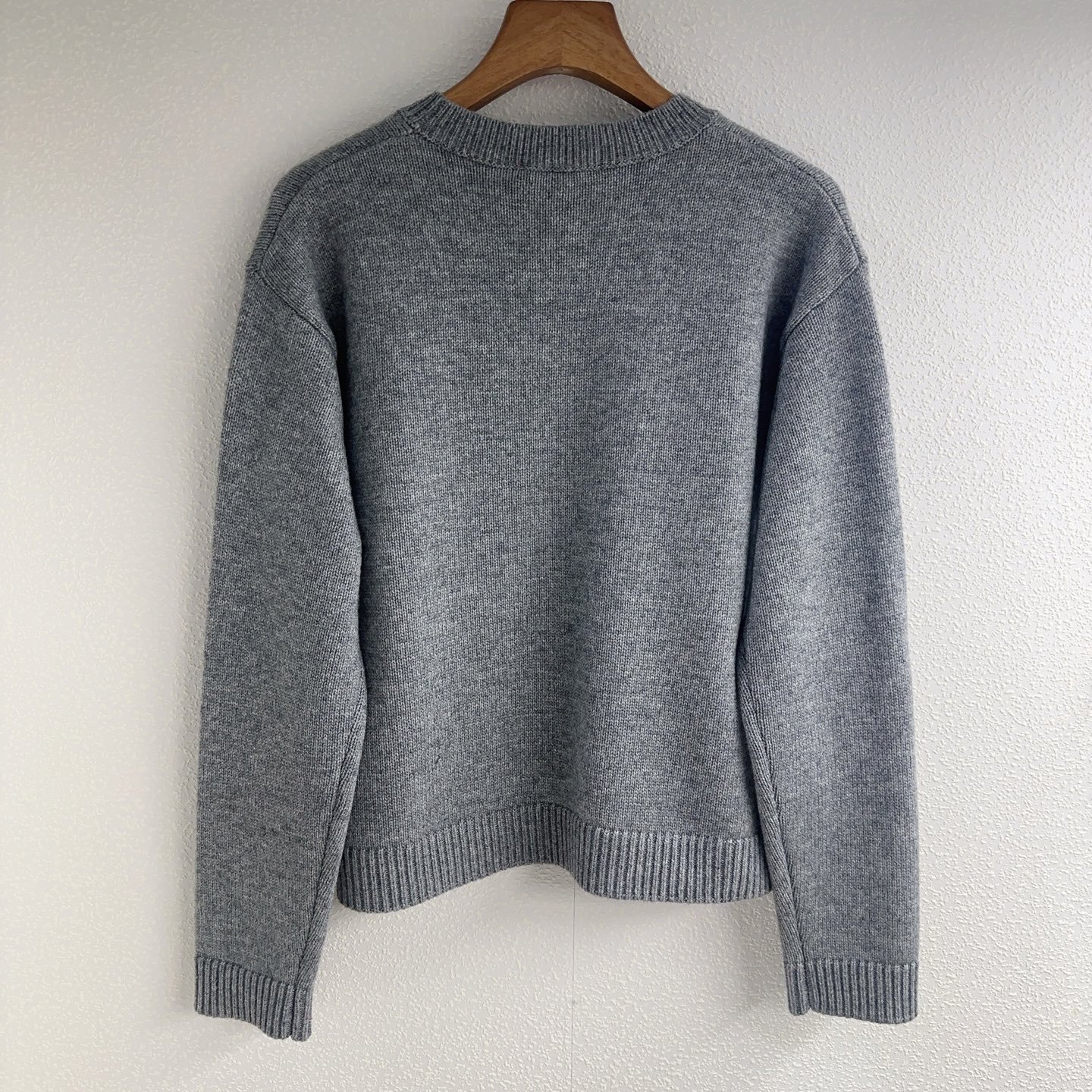 GUCCI Contrasting Color Lettered Plaid Pullover Knit Shirt D102401 - Image 4