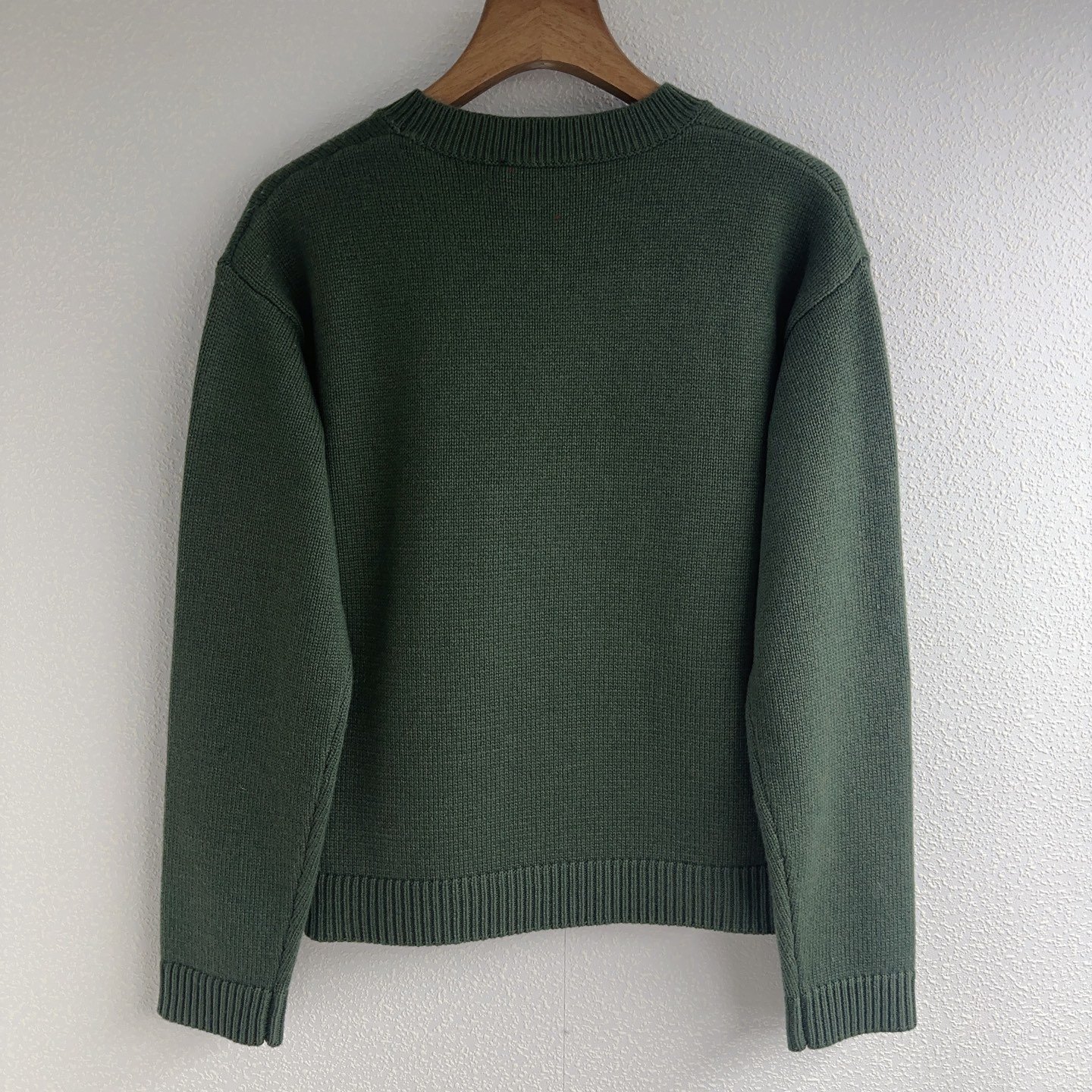 GUCCI Contrasting Color Lettered Plaid Pullover Knit Shirt D102401 - Image 5