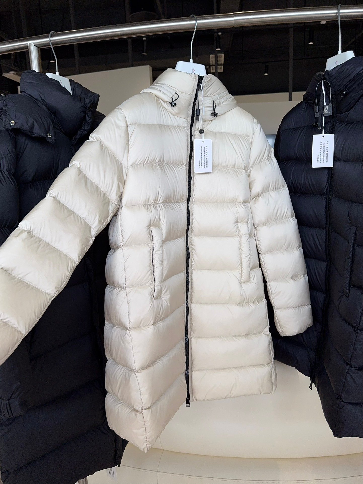 Moncler Suyenne Hooded Mid-Length Down Jacket D102601 - Image 4
