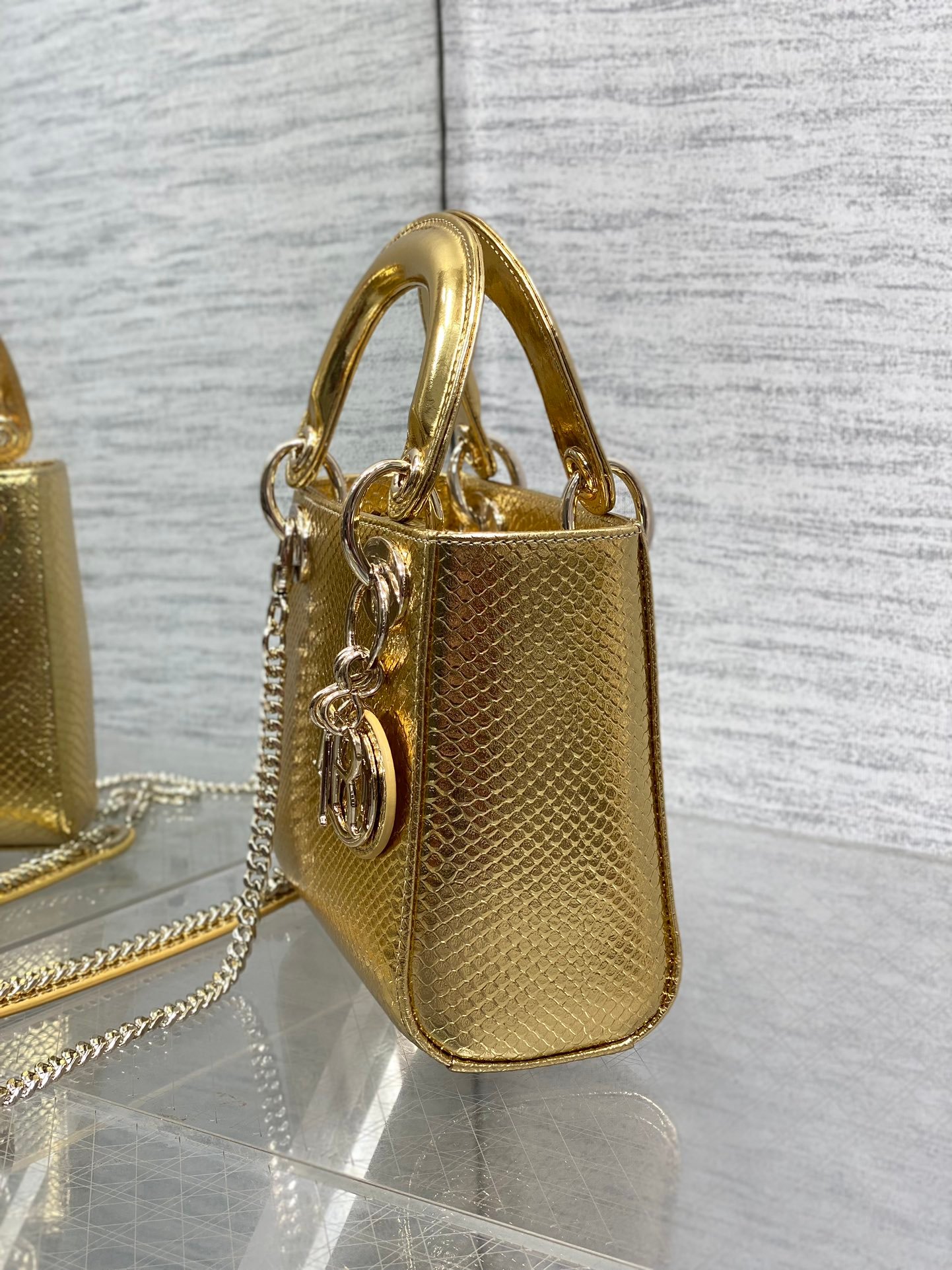 DIOR Rare Snake Skin Bag L102801 - Image 6