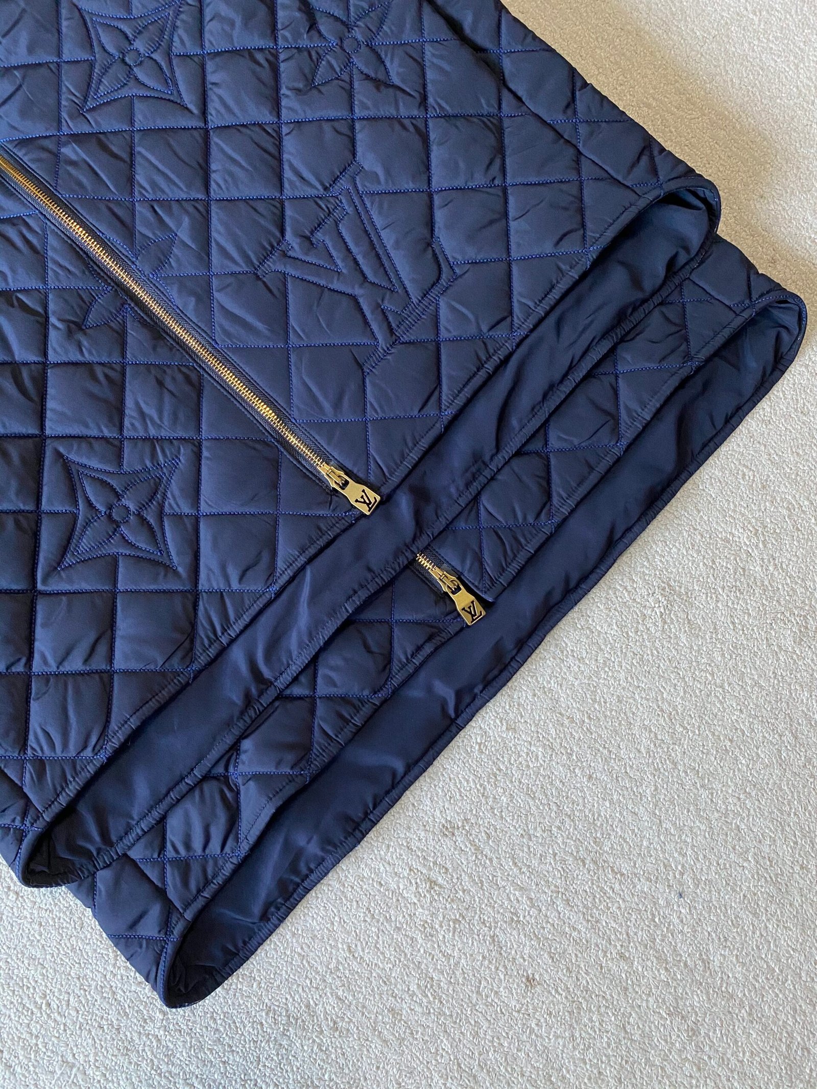 LV Plaid Cotton Jacket with Collar 103002 - Image 4