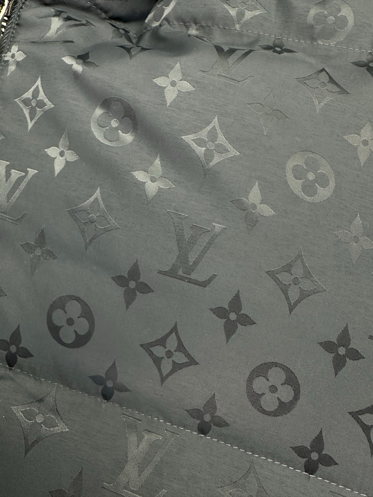 LV printed pullover with hood and drawstring cotton jacket 103104 - Image 4