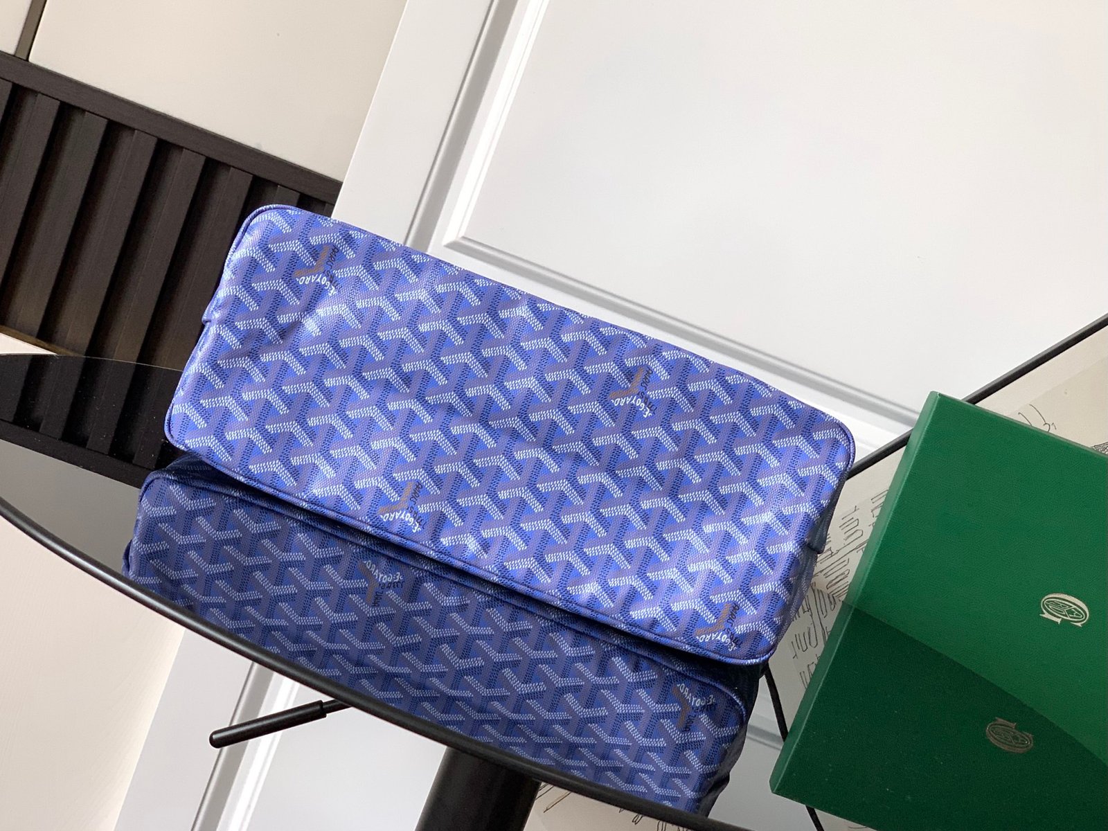 GOYARD Linen Flower Bag L103102 - Image 5