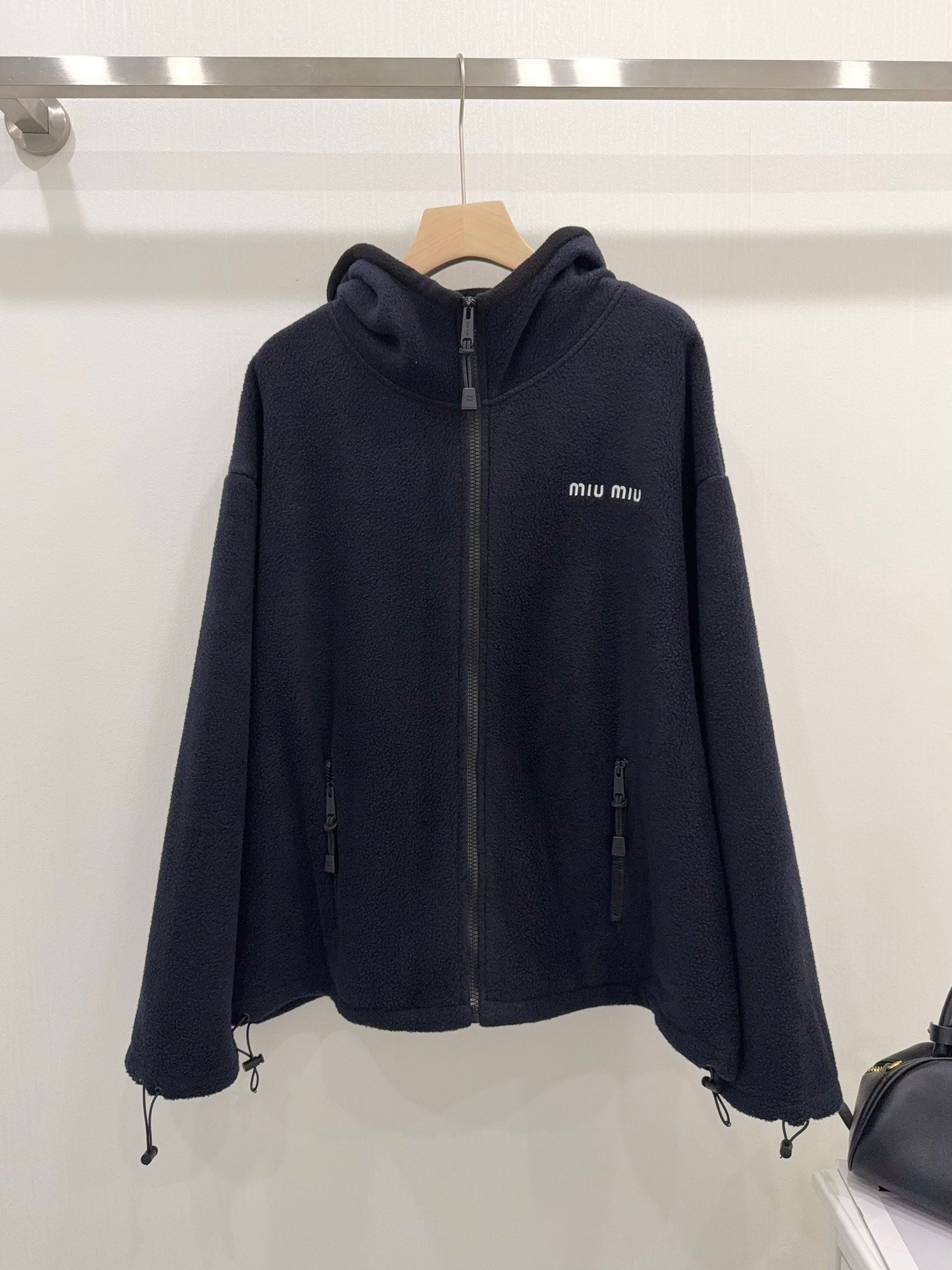 MiuMiu woolen knit button-up hooded sweater jacket D103103 - Image 3