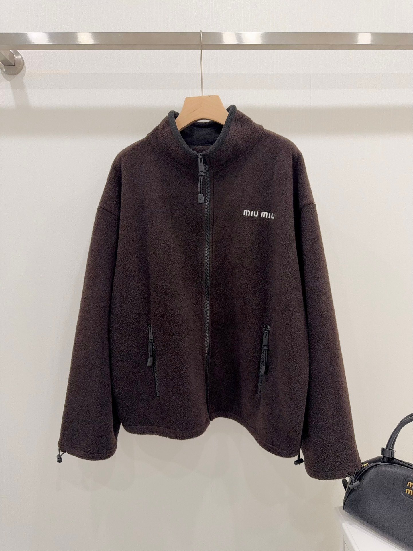 MiuMiu woolen knit button-up hooded sweater jacket D103103 - Image 2