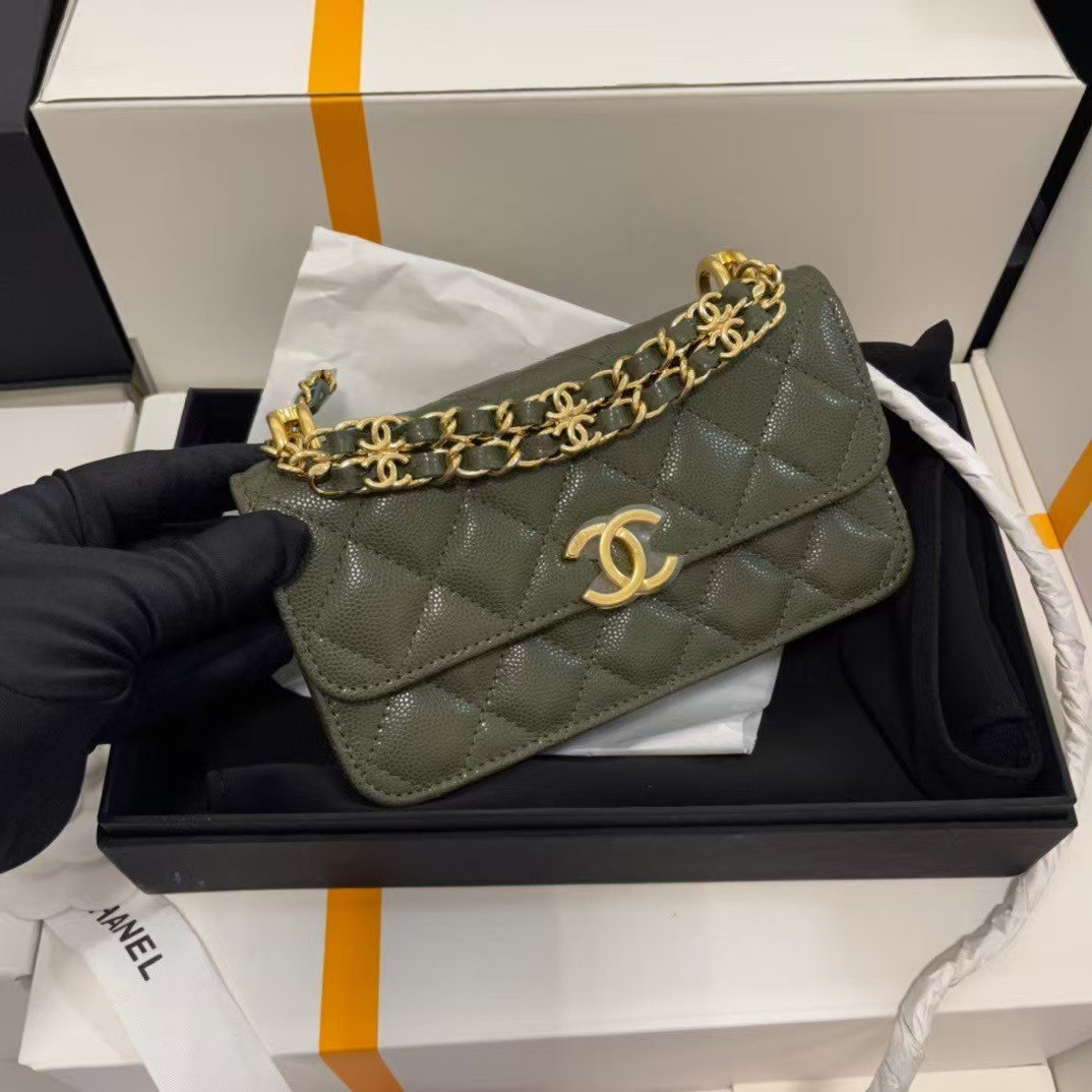 Chanel small pearl-like patterned cowhide bag L102002