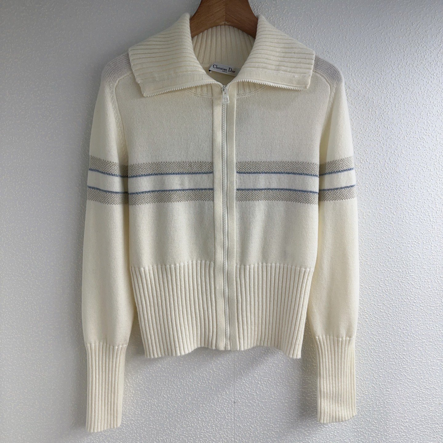Dior Knitted Zippered Cardigan Sweater D110804