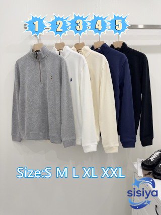 Polo half-zip hoodie D110102