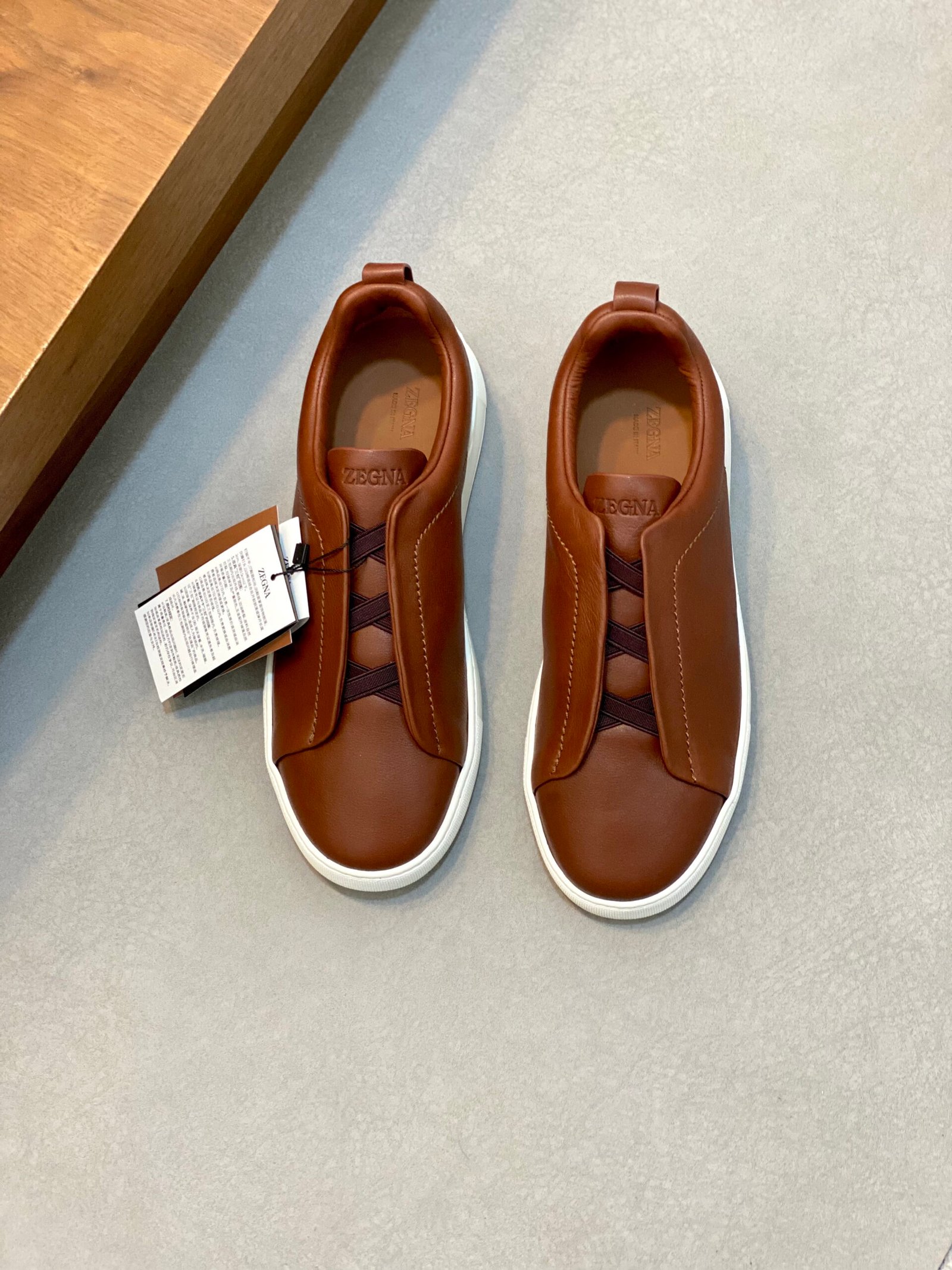 Zegna Triple Stitch Secondskin Sneakers 111701 - Image 2
