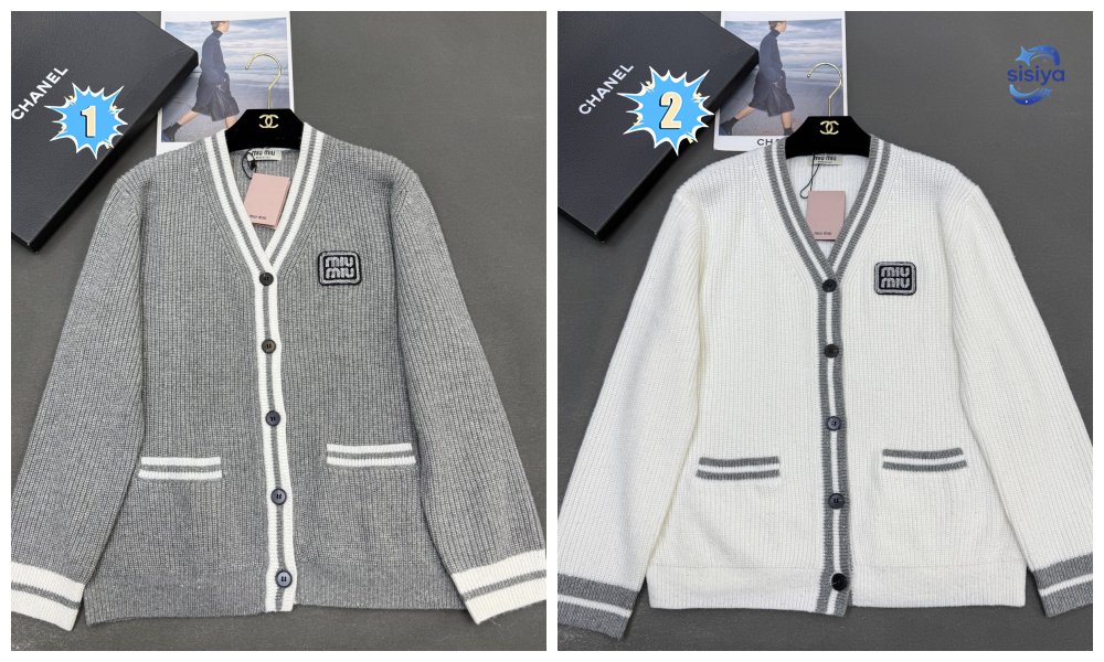 Miu Miu ribbed V-neck cardigan D81601