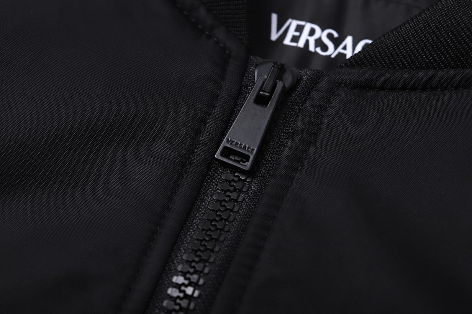 VERSACE Embroidered Medusa Head Portrait Zip-Up Long-Sleeve Shirt 110102 - Image 4
