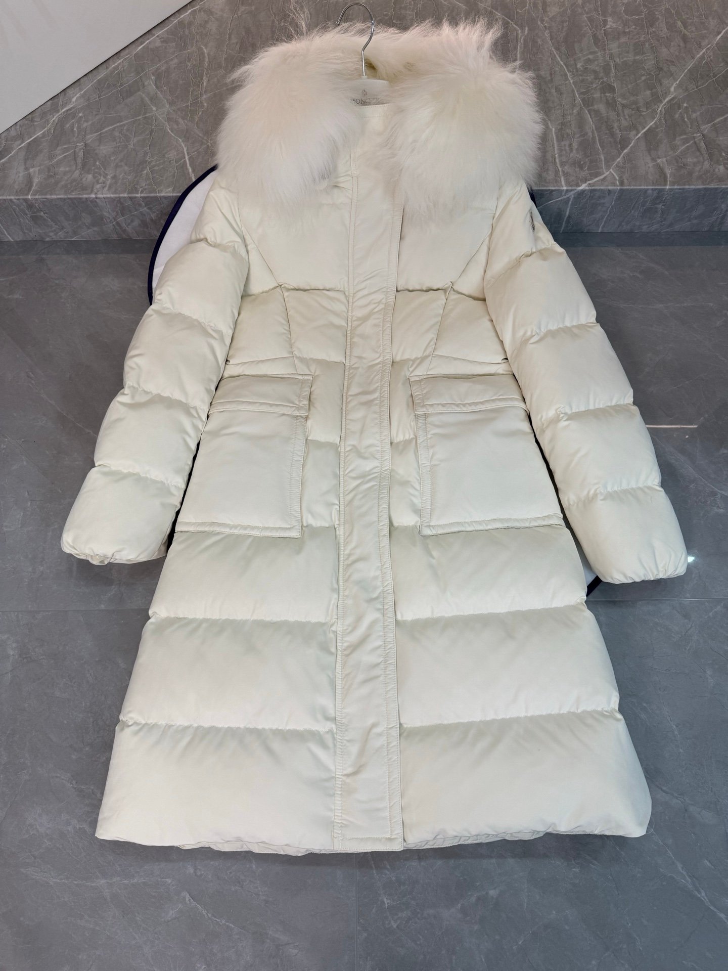 Moncler fox fur collar down jacket D110408 - Image 2