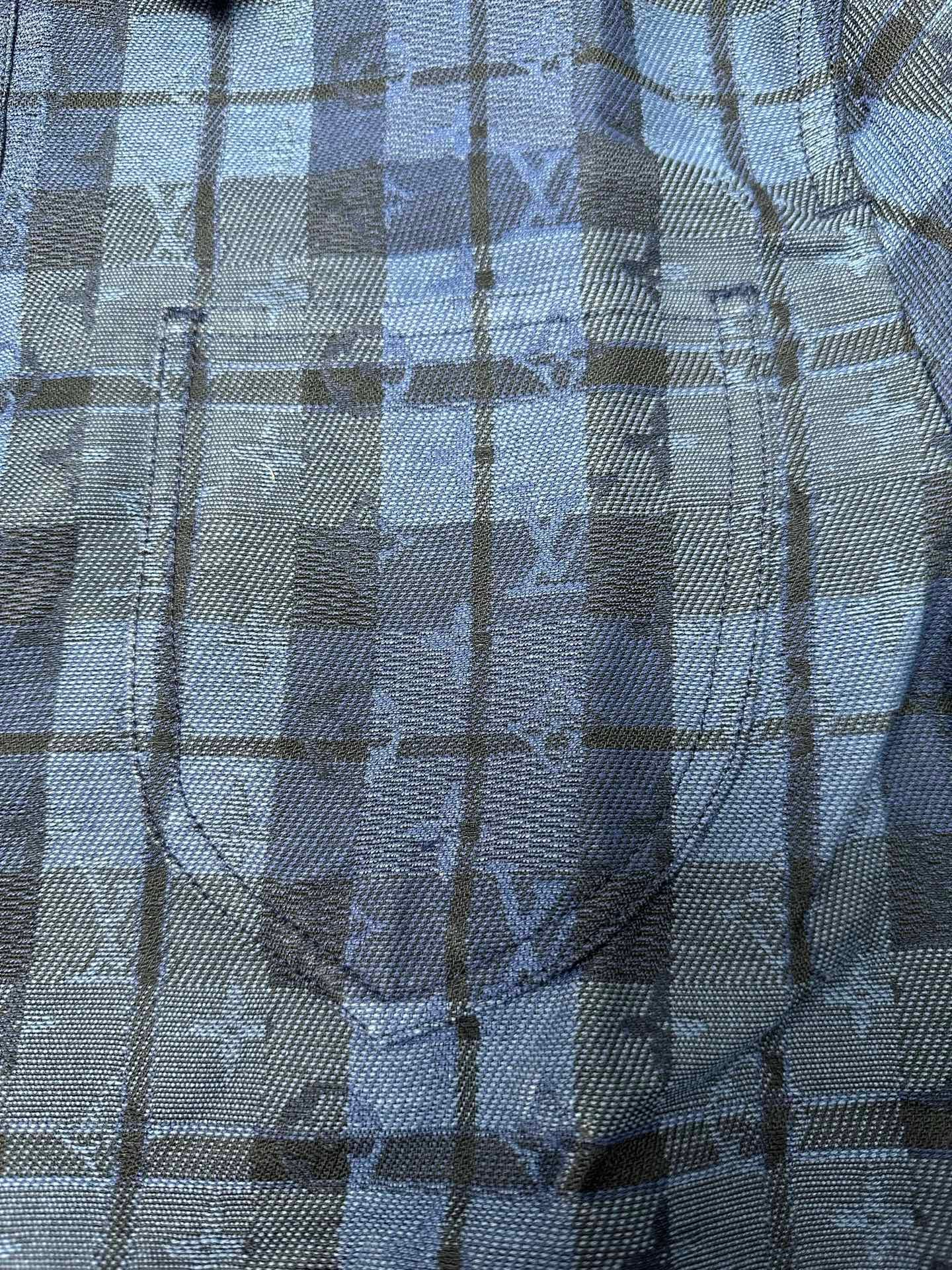 Louis Vuitton Monogram Tartan Denim Overshirt 110603 - Image 6