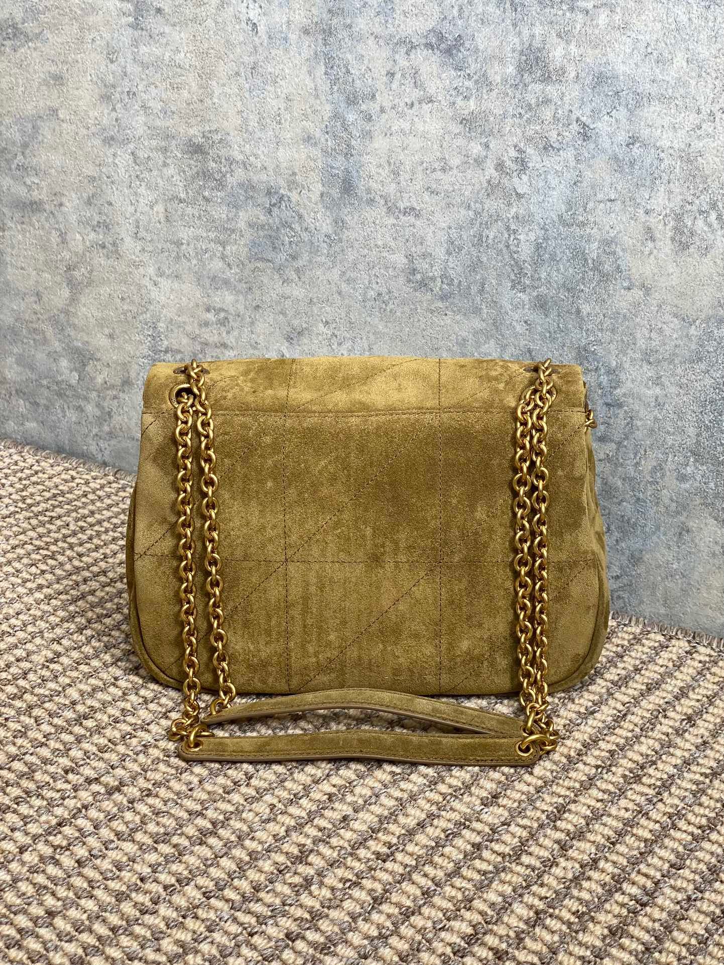 YSL Leather Suede Underarm Supporter L110507 - Image 4