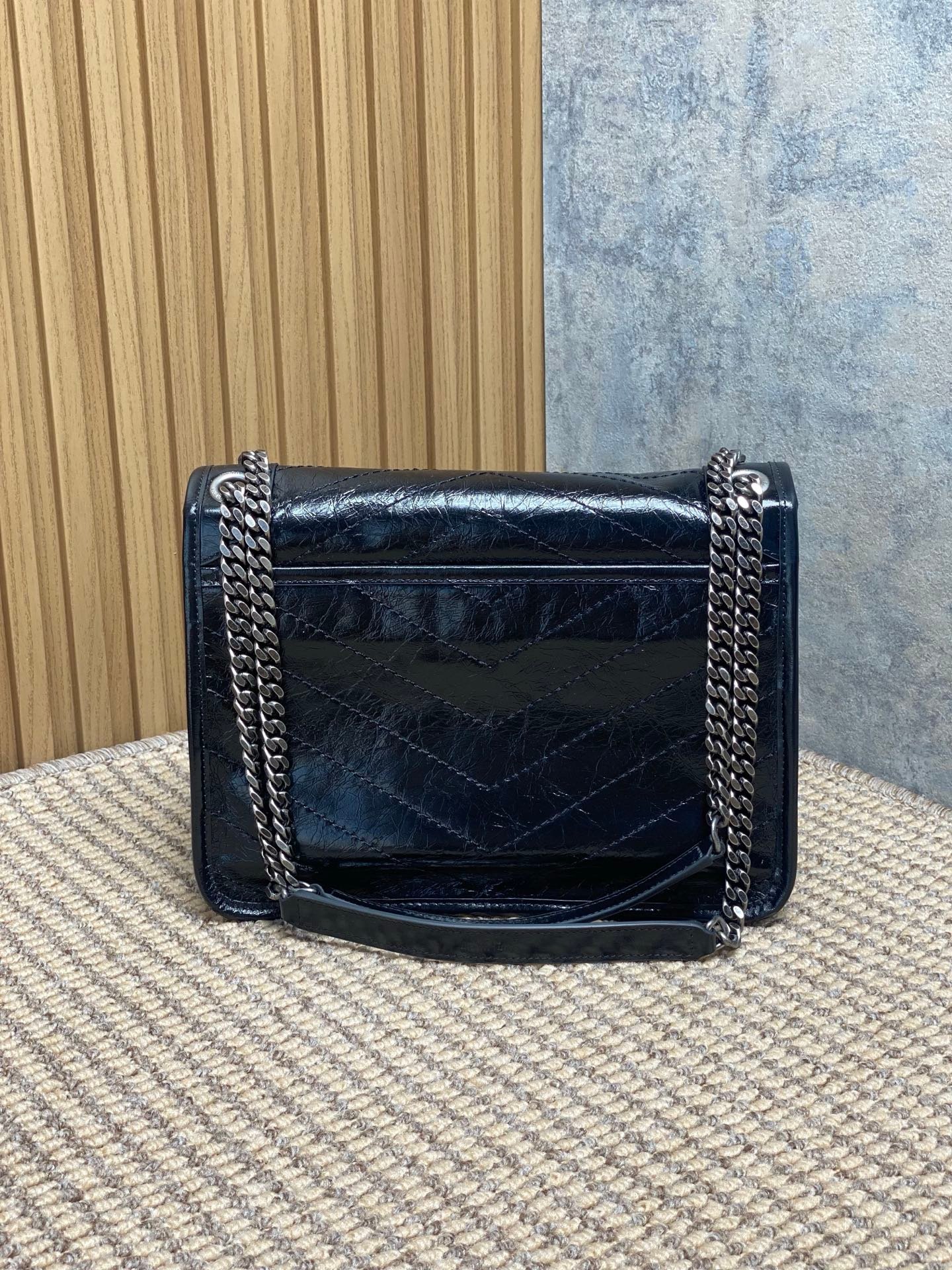 YSL Oil Wax Leather Crossbody Bag L110510 - Image 4