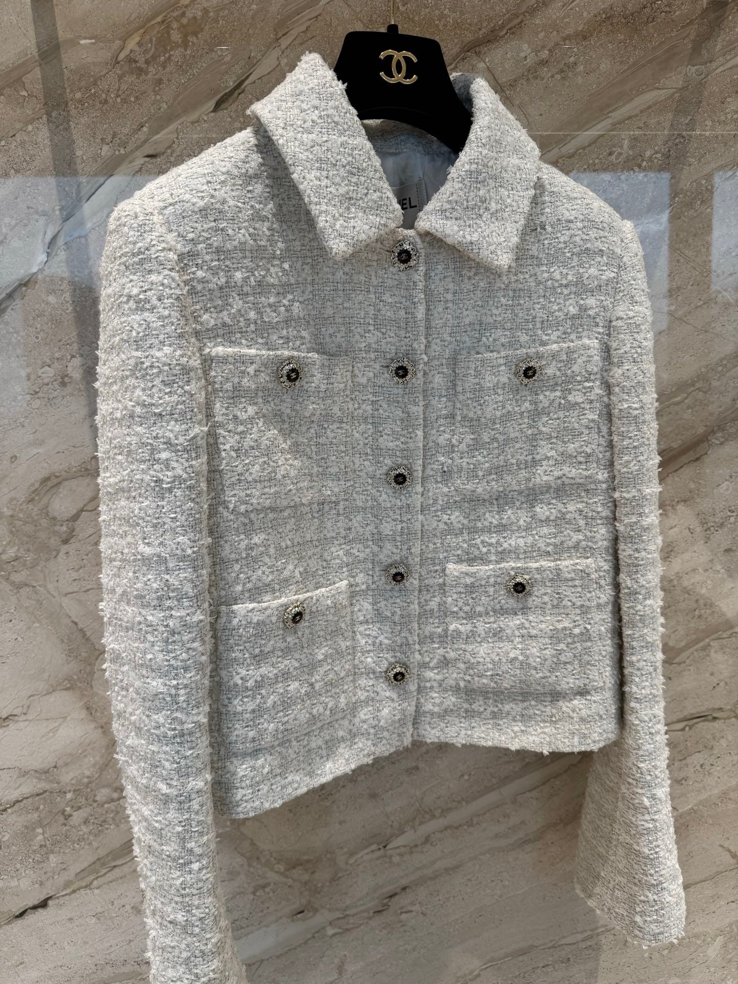 Chanel tweed coat D110609 - Image 6