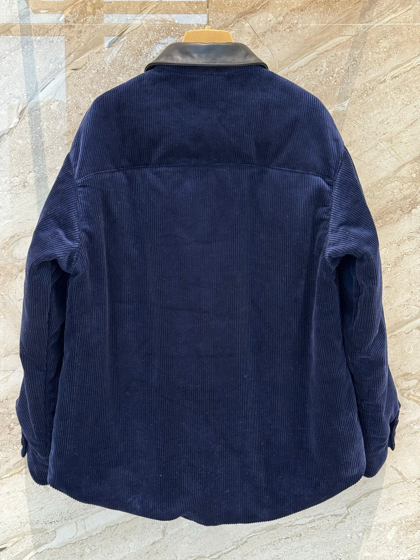 MiuMiu interwoven cashmere and genuine leather collar down jacket D110705 - Image 4