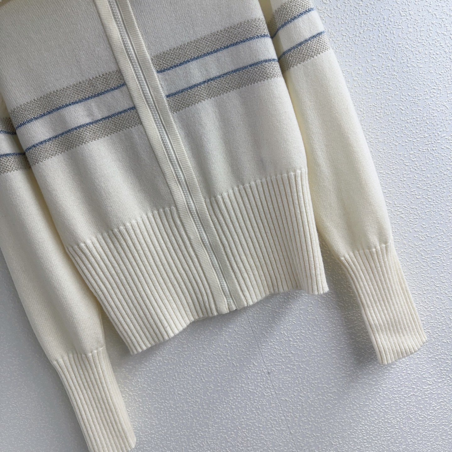 Dior Knitted Zippered Cardigan Sweater D110804 - Image 4