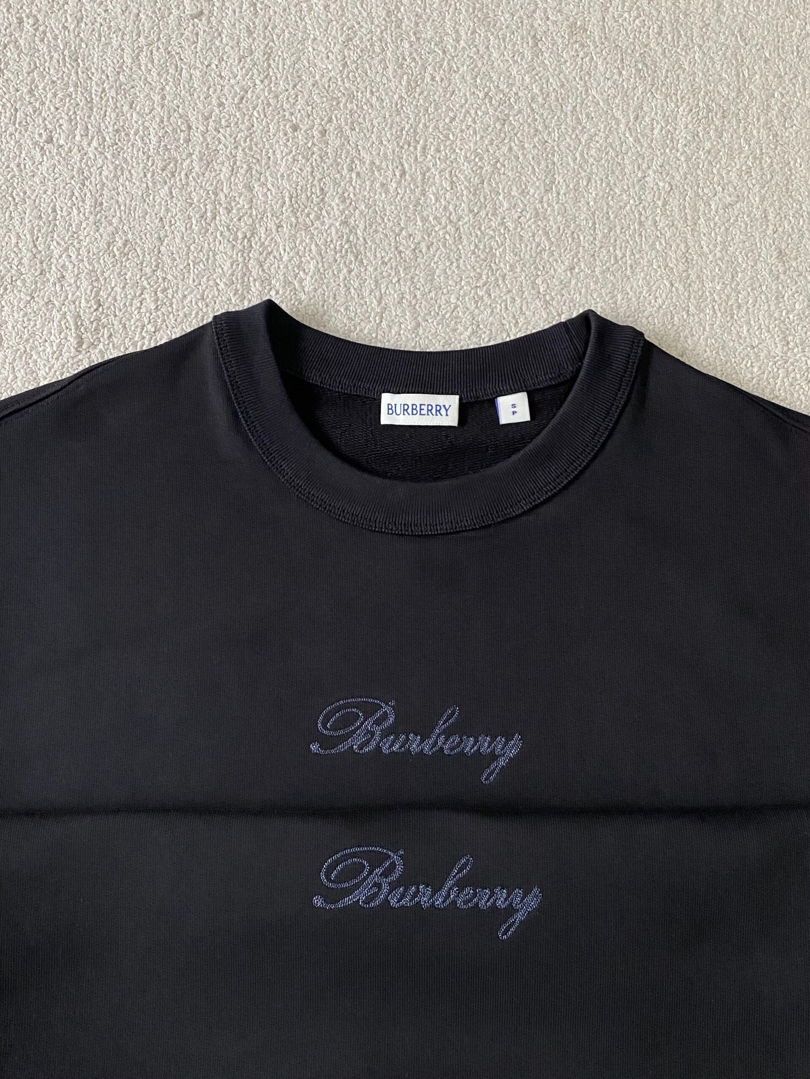 Burberry check pattern crew neck short sleeve shirt 110705 - Image 4