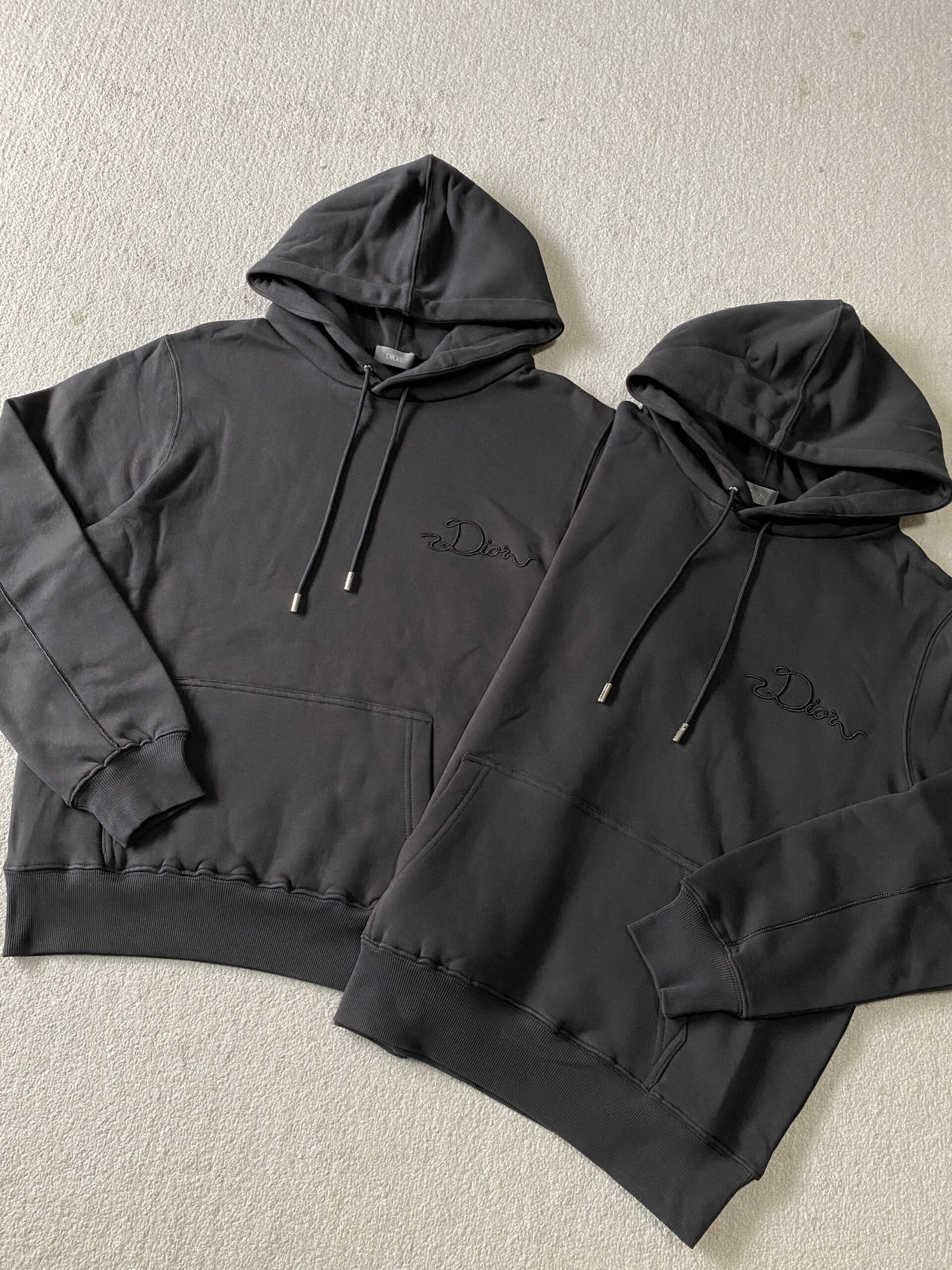 Dior CD Icon Hooded Sweatshirt Black 111001