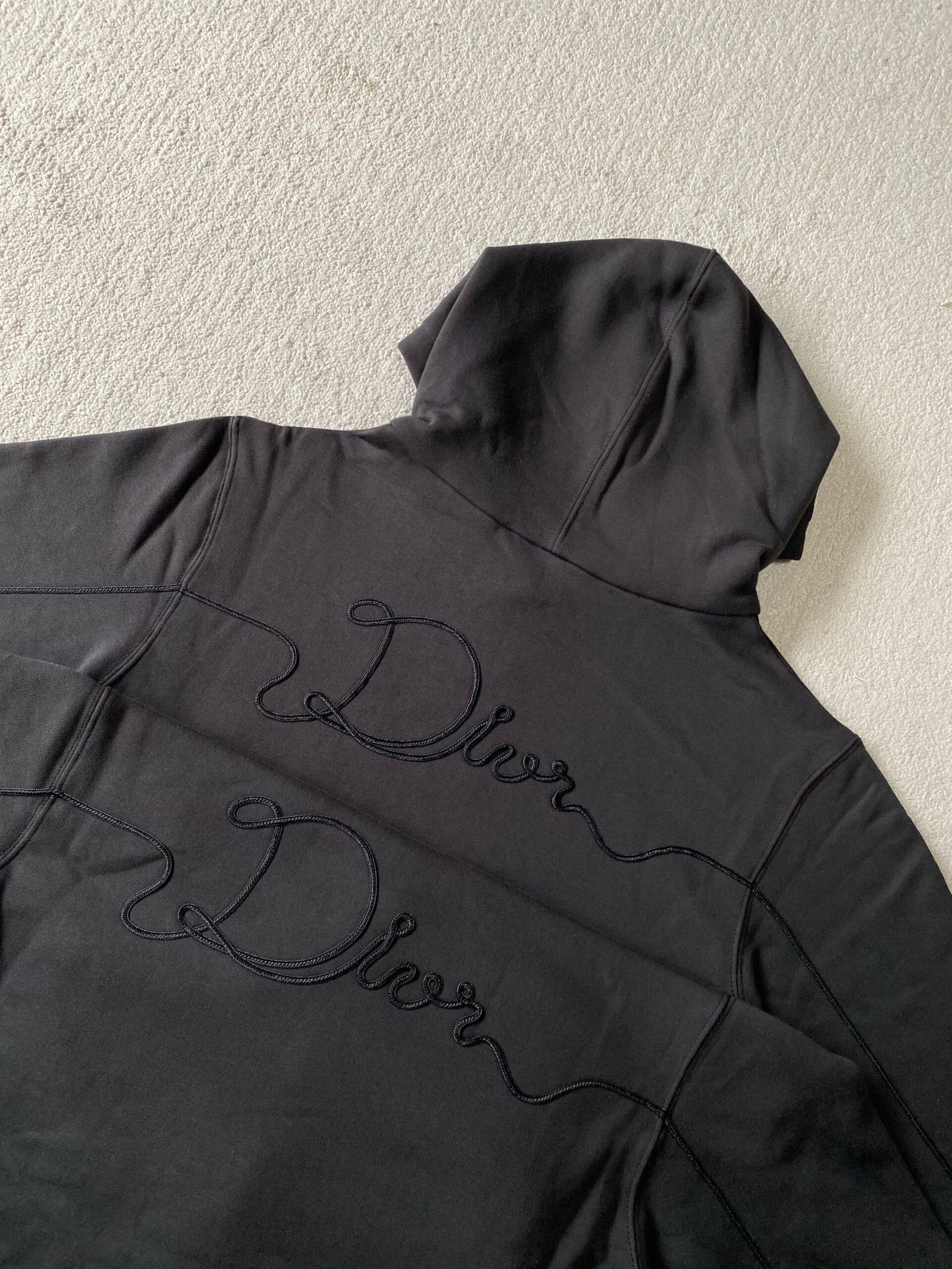 Dior CD Icon Hooded Sweatshirt Black 111001 - Image 5