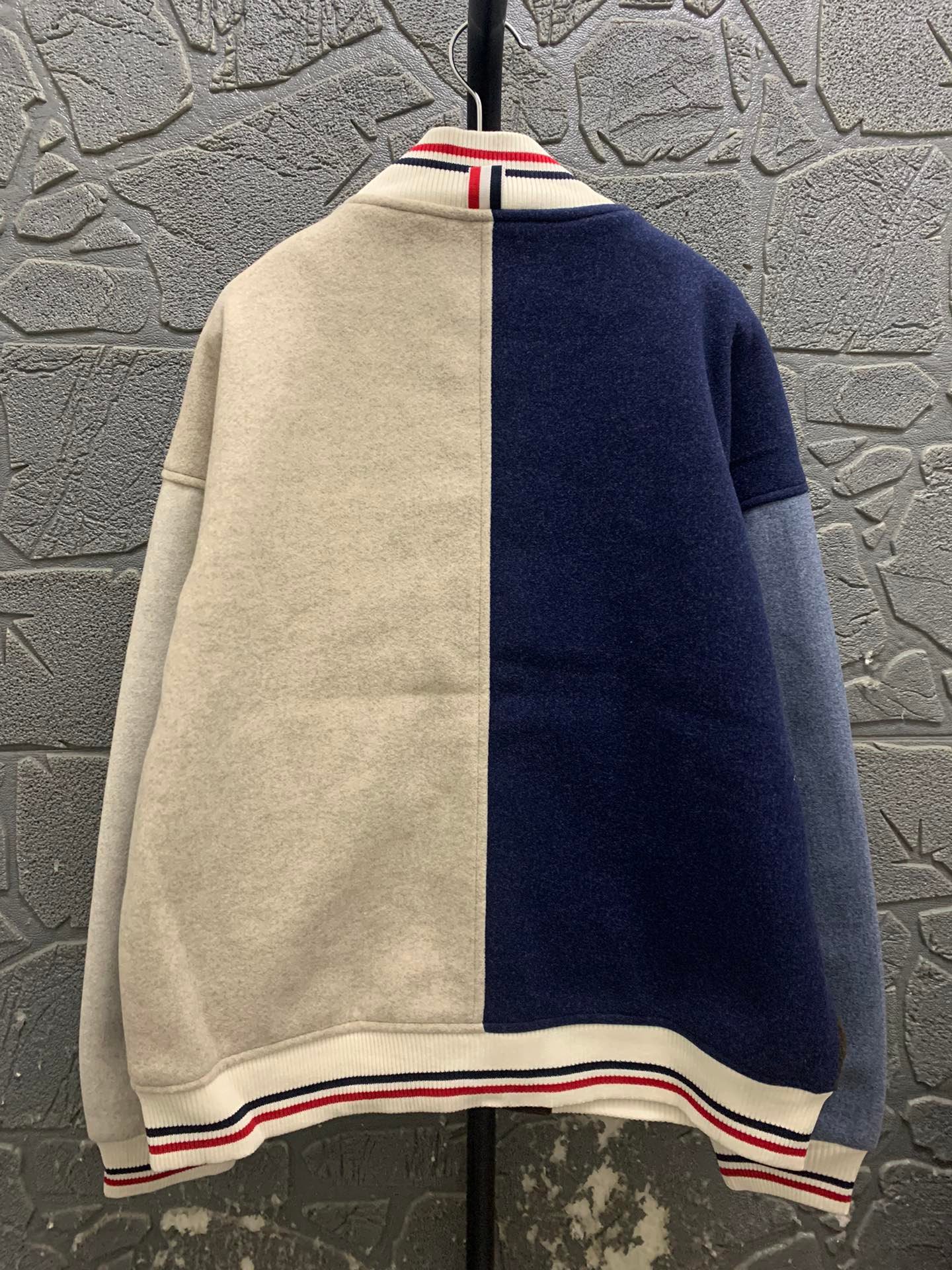Thom Browne color-blocked baseball jacket 111002 - Image 3