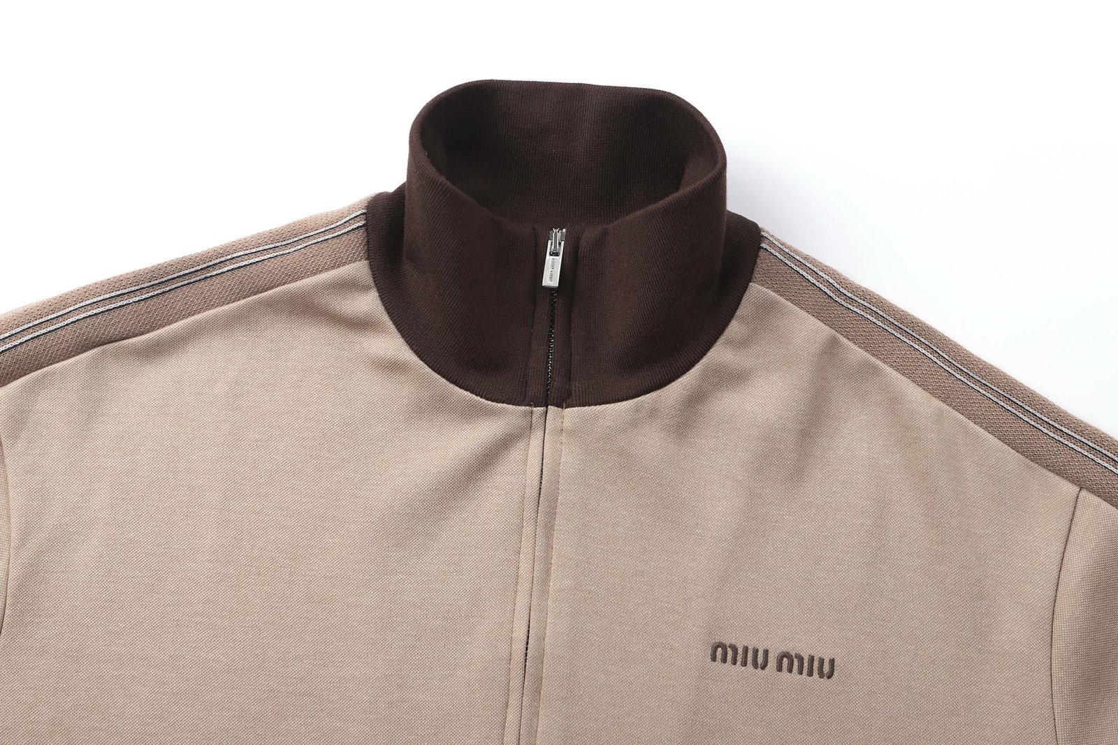 Miu Miu Jersey Zipper Sweatshirt 111004 - Image 6