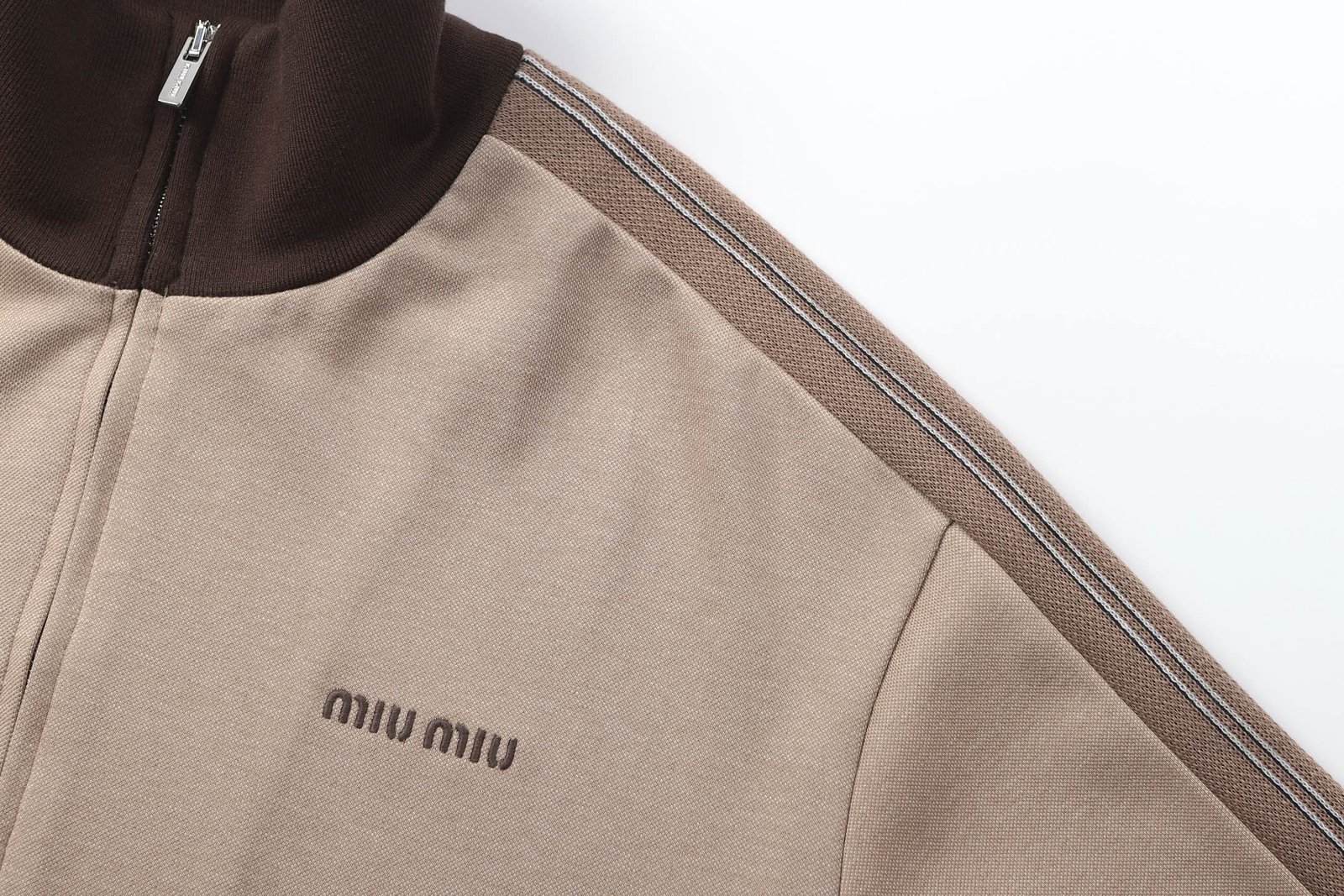 Miu Miu Jersey Zipper Sweatshirt 111004 - Image 5