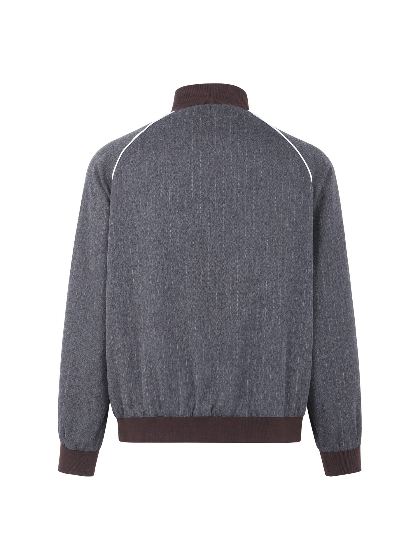 Miu Miu Logo Pinstripe Virgin Wool Track Jacket 111203 - Image 3