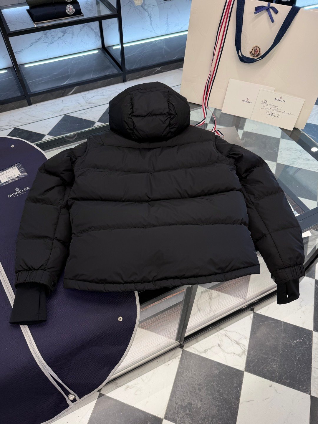 Moncler hooded down jacket for skiing with down filling 111205 - Image 7
