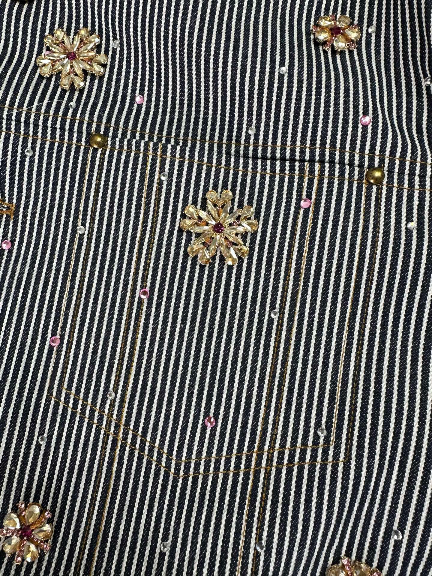 Louis Vuitton Embellished Workwear Jacket 111401 - Image 5