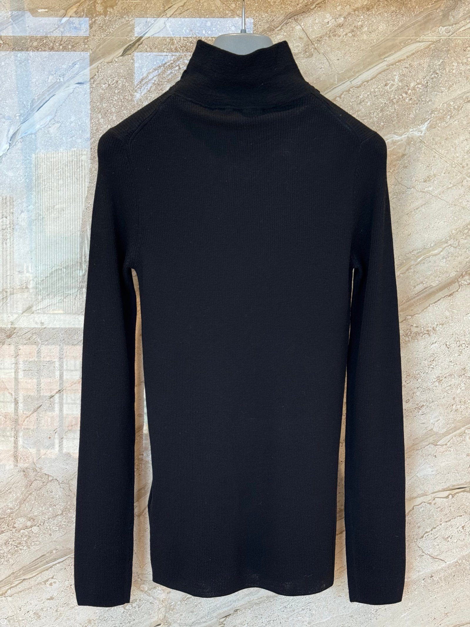 Prada black high-neck knitted sweater D111808 - Image 3