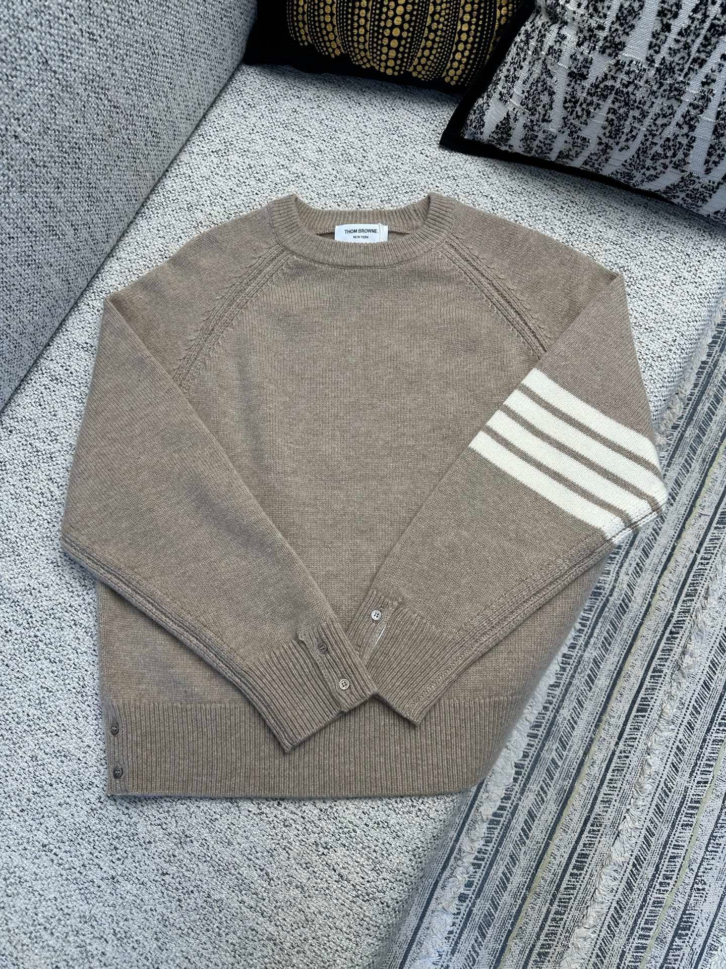 THOM BROWNE Striped Wool Sweater for Men 111809 - Image 2