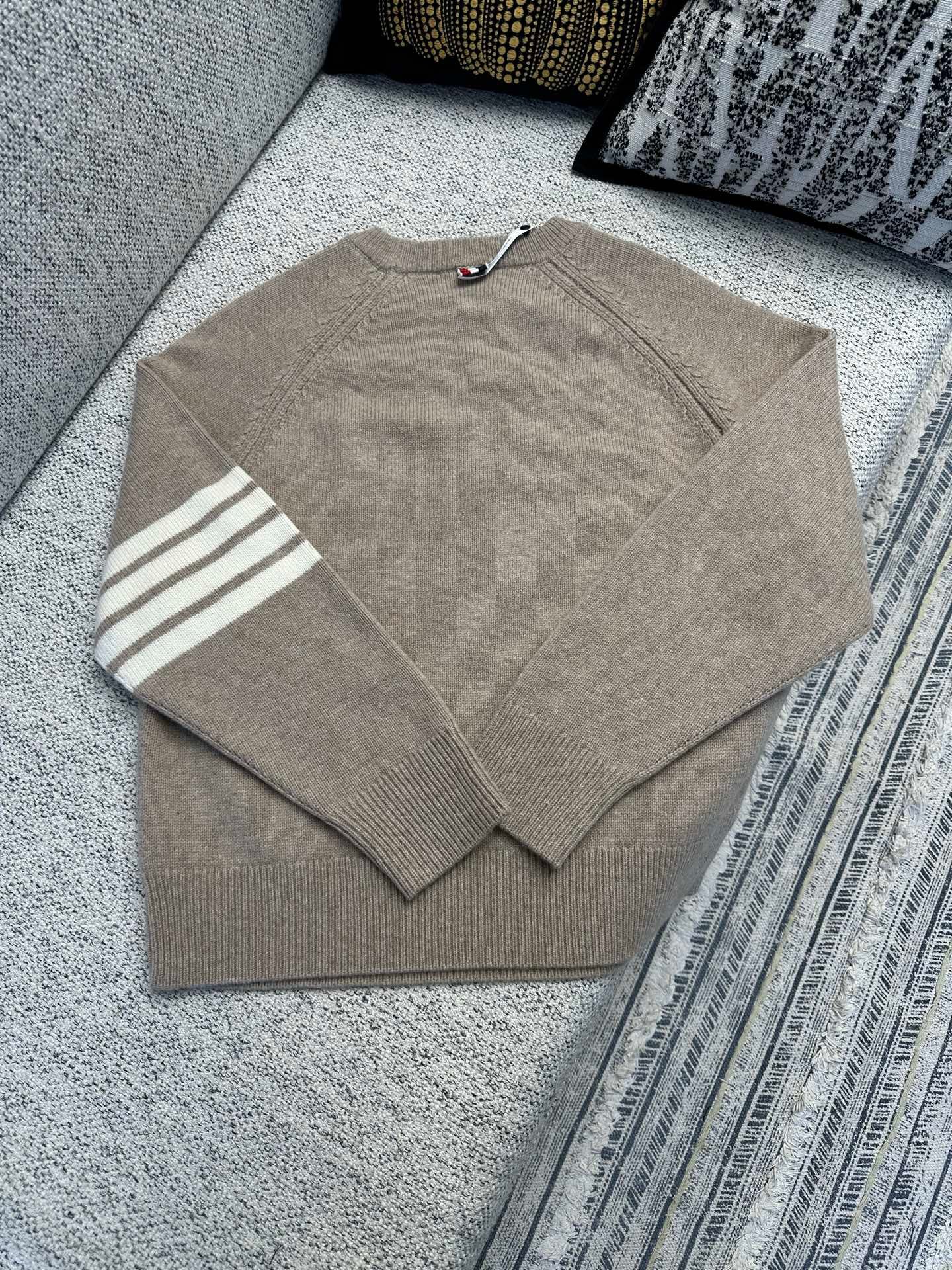 THOM BROWNE Striped Wool Sweater for Men 111809 - Image 4