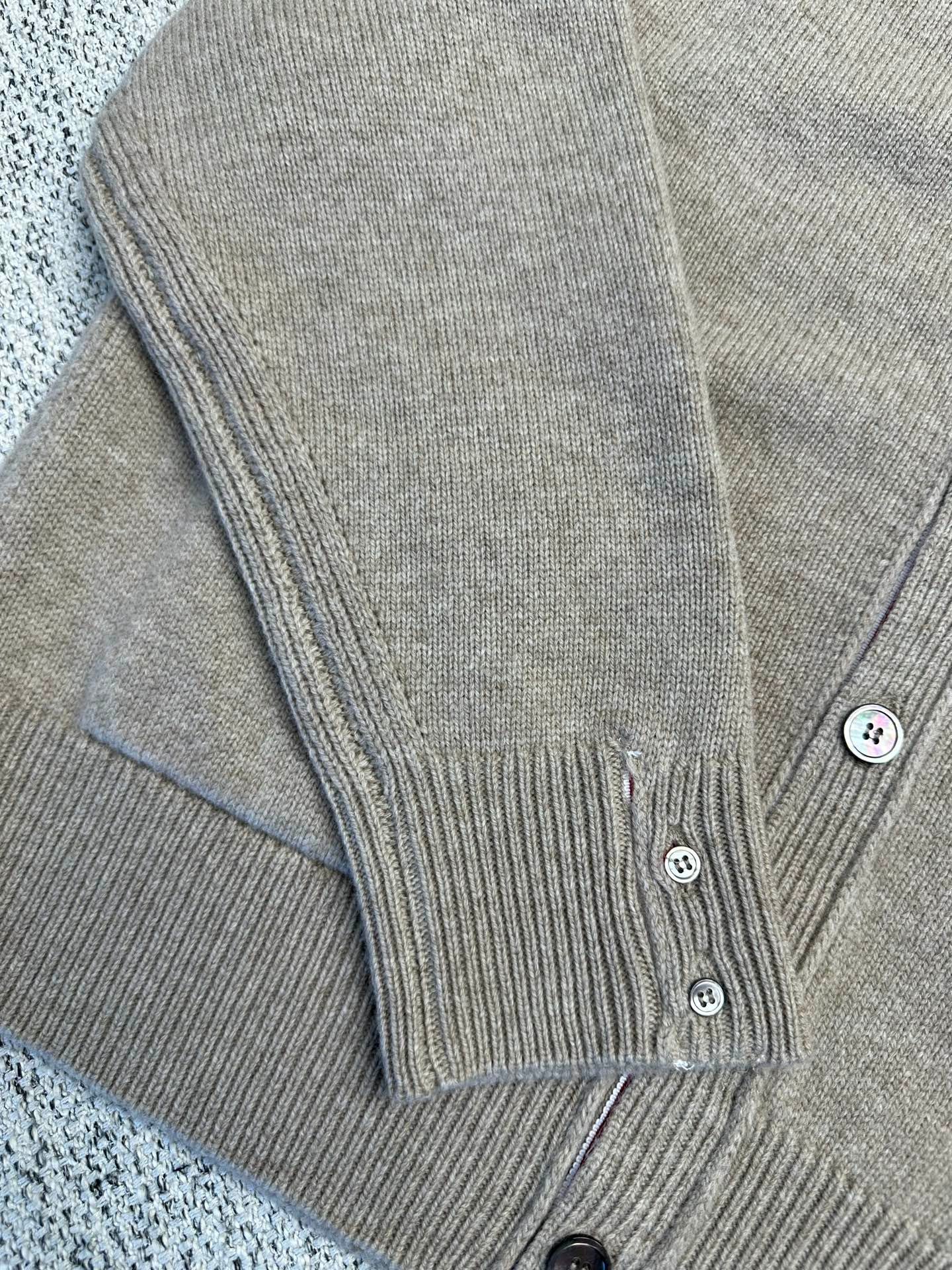 THOM BROWNE Striped Wool Sweater for Men 111809 - Image 5