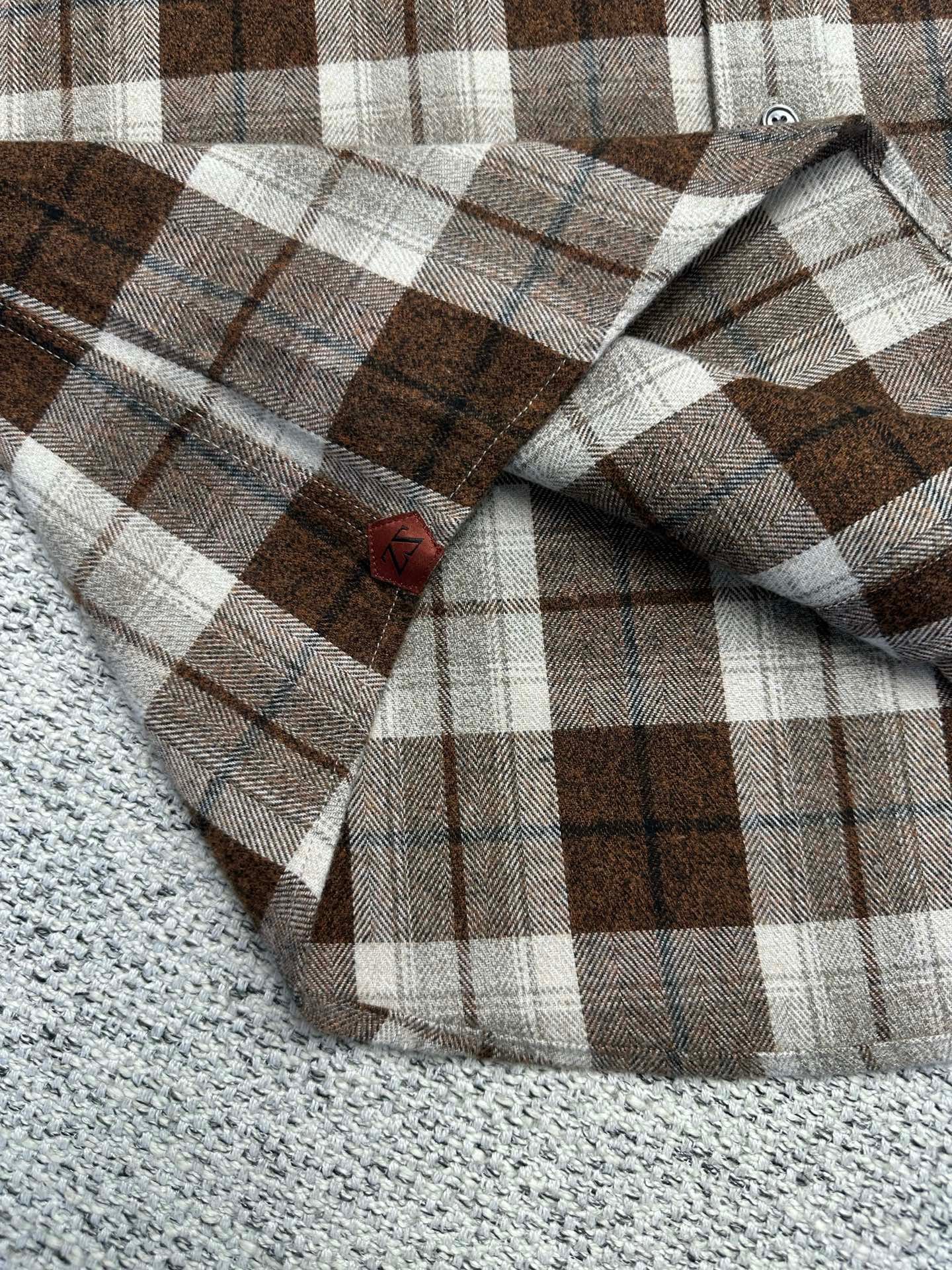 Zegna Check Patterned Shirt Jacket 111810 - Image 6