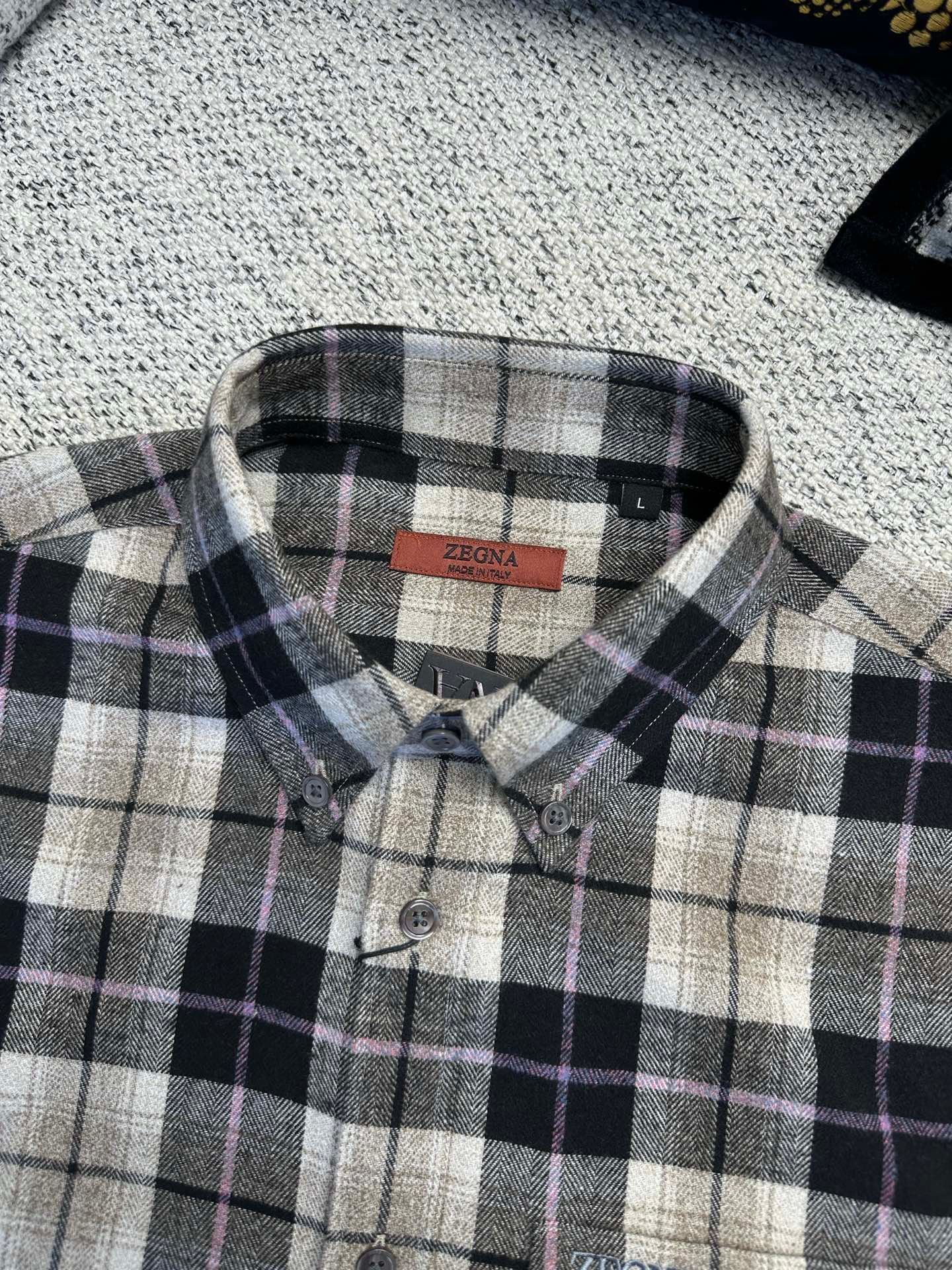 Zegna Check Patterned Shirt Jacket 111810 - Image 2